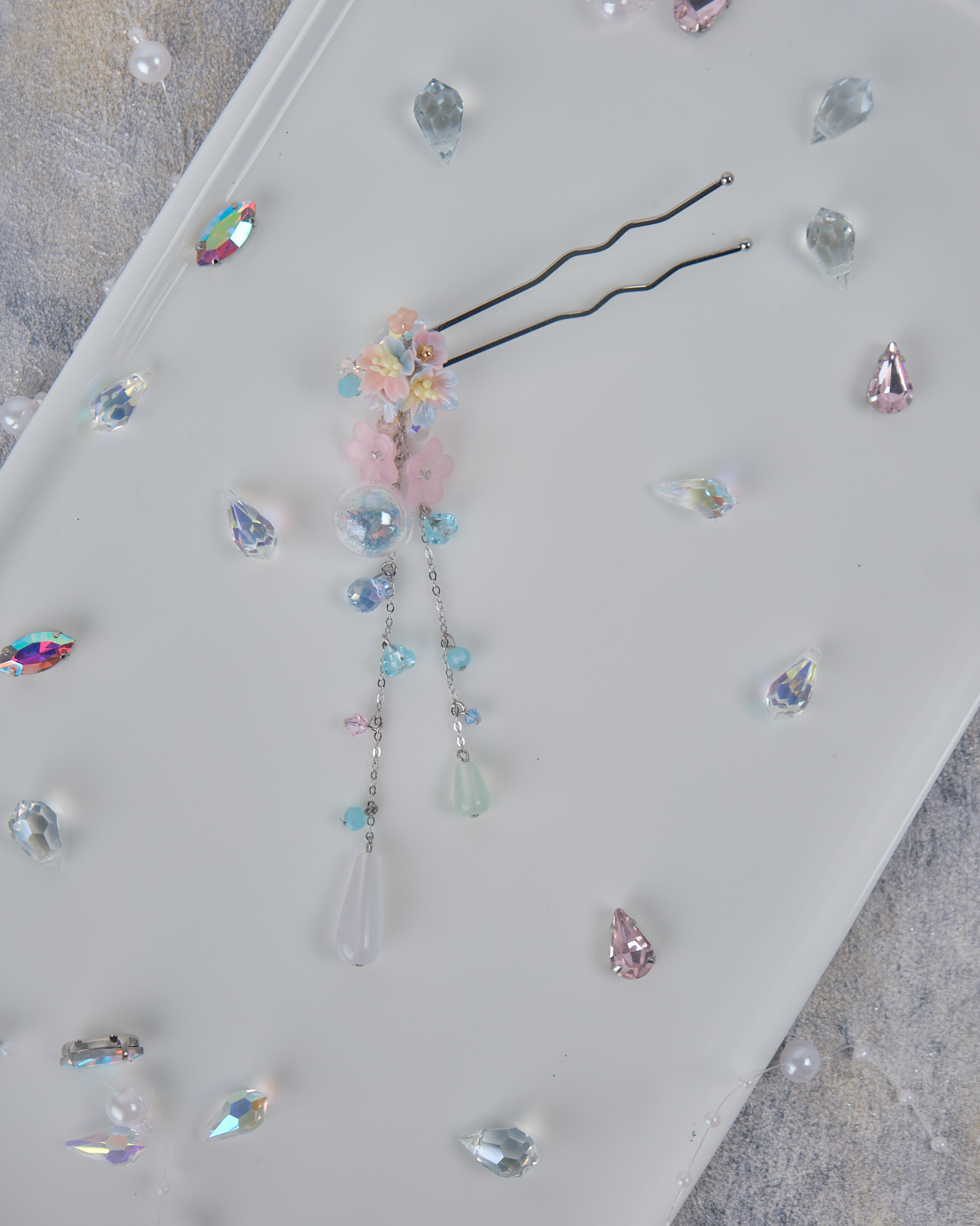 11835 繁花似錦兩用髮衩