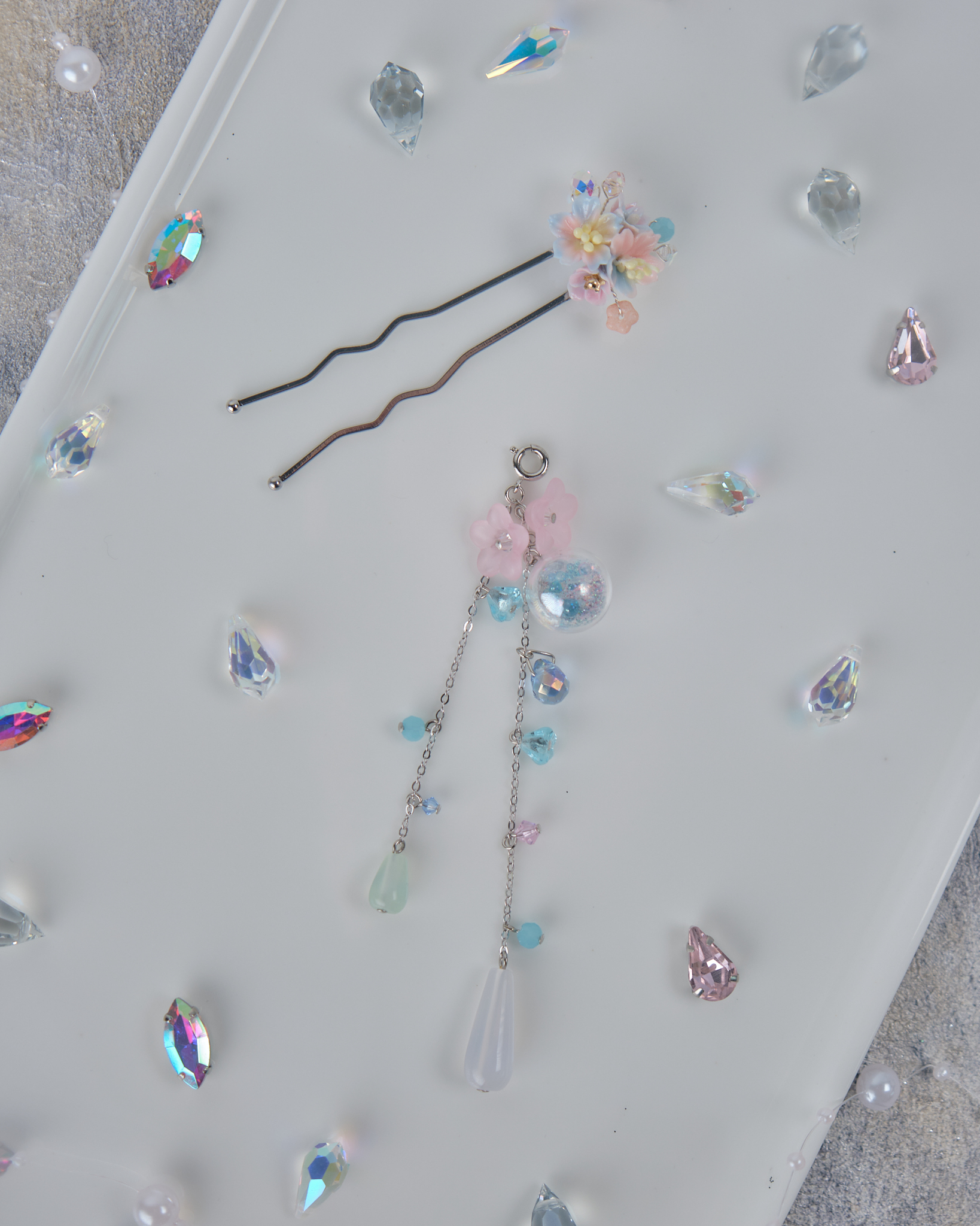 11835 繁花似錦兩用髮衩