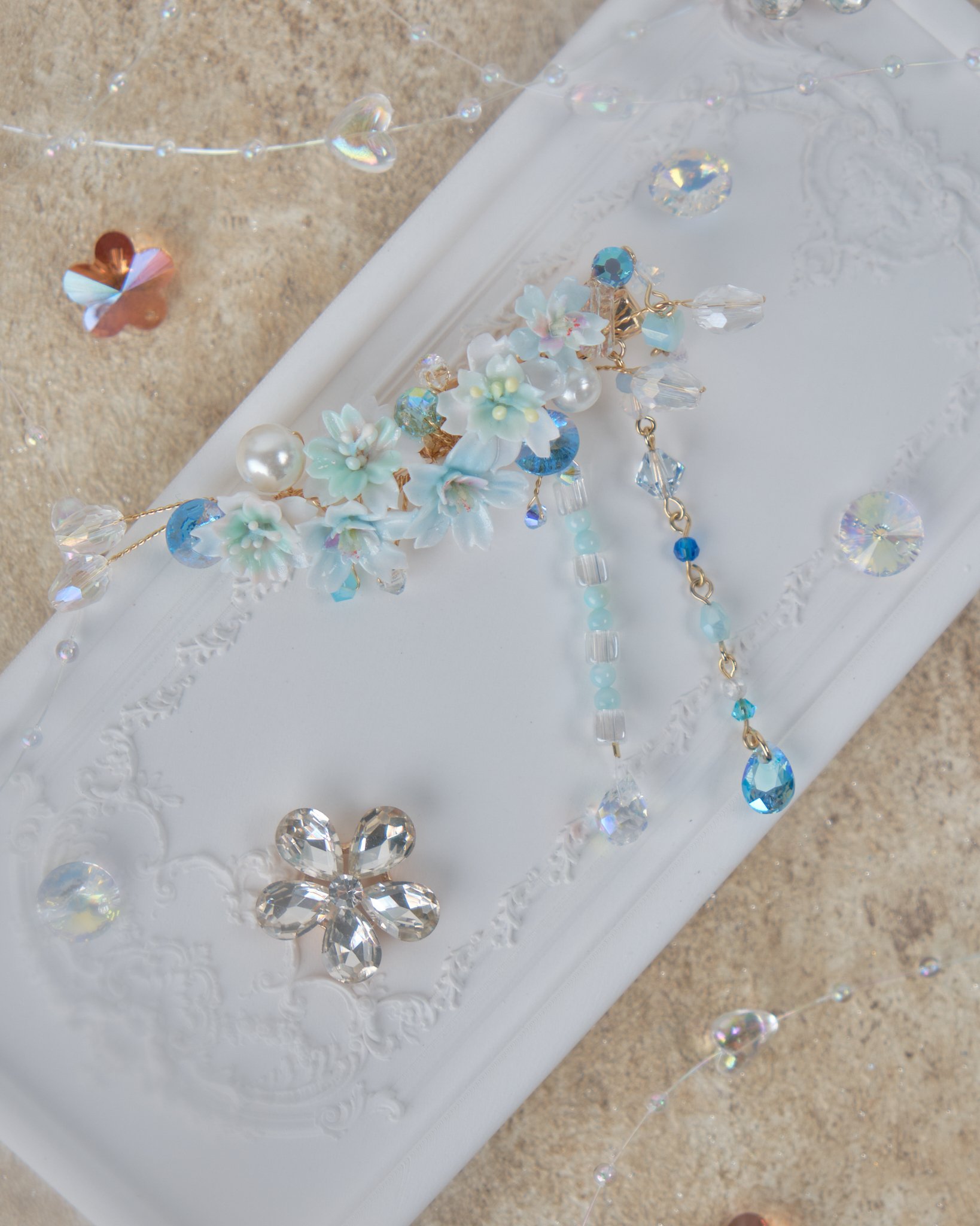 11850 清雅大花束邊夾