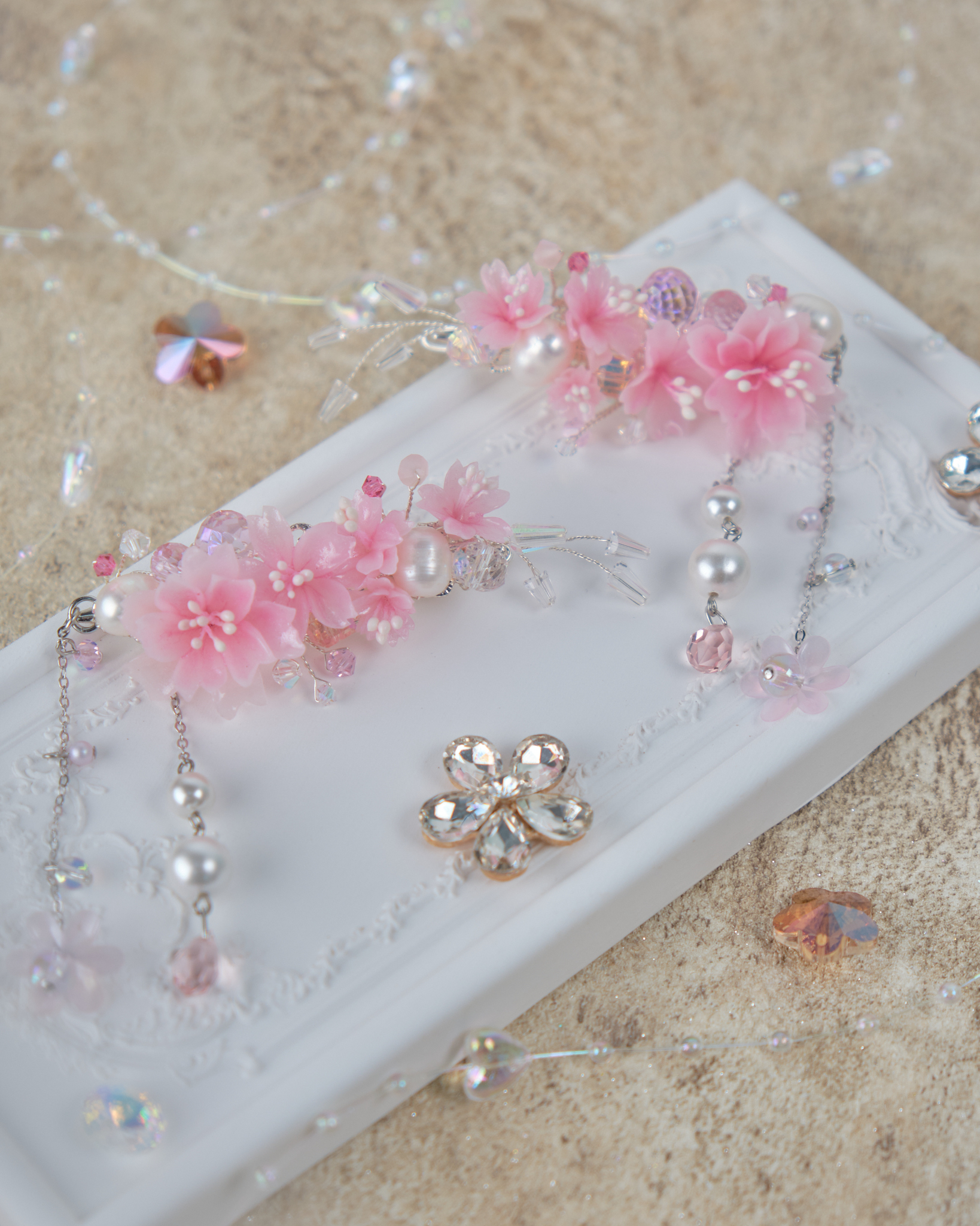 11848 清雅大花束邊夾套裝