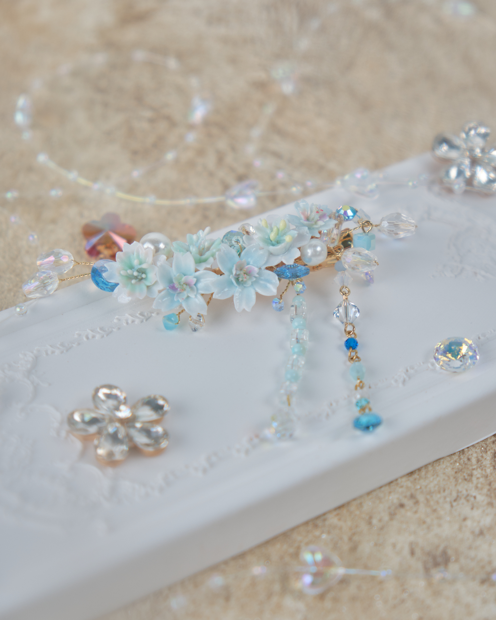 11850 清雅大花束邊夾