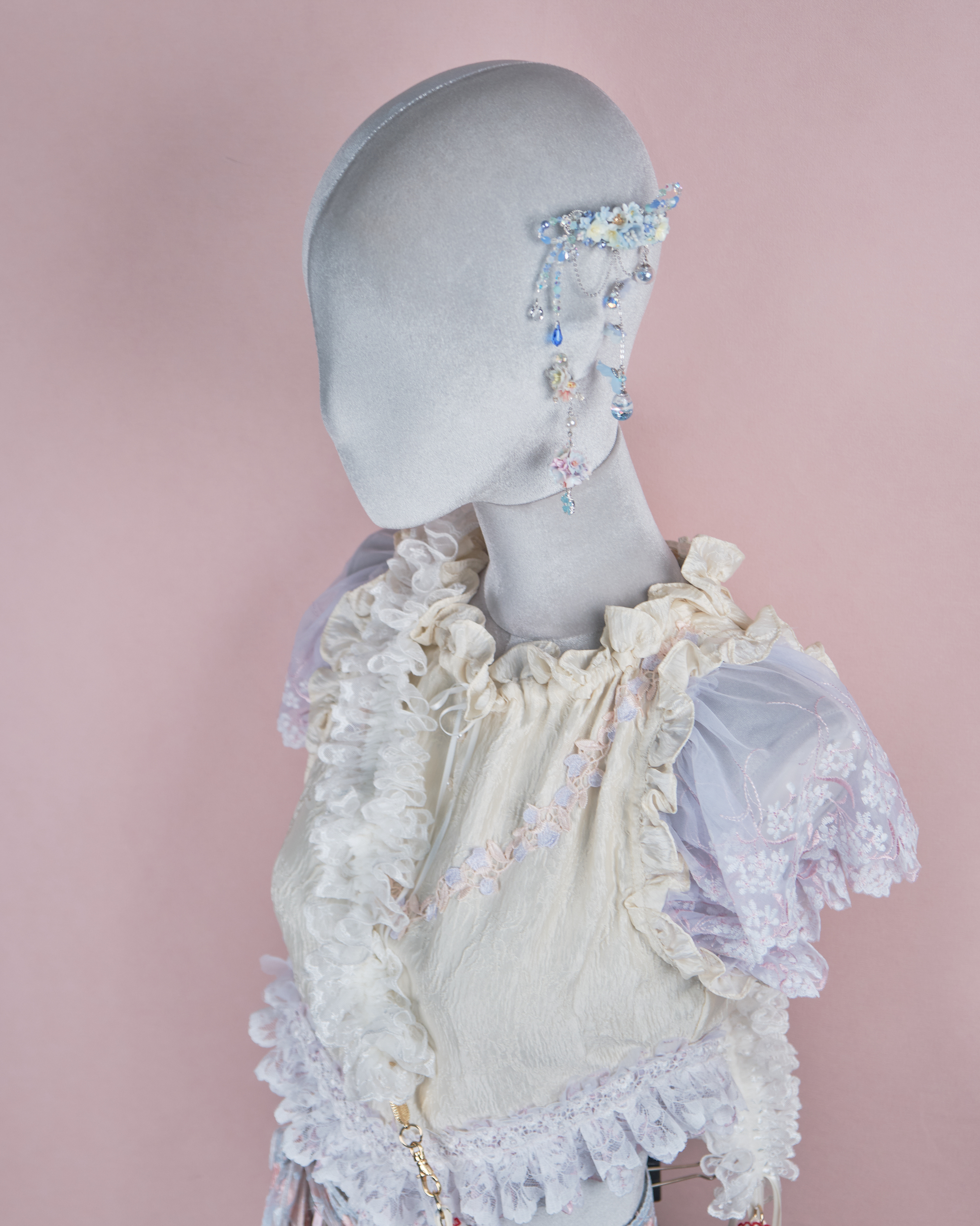 11860 繁花晶蝶玻璃球髮夾