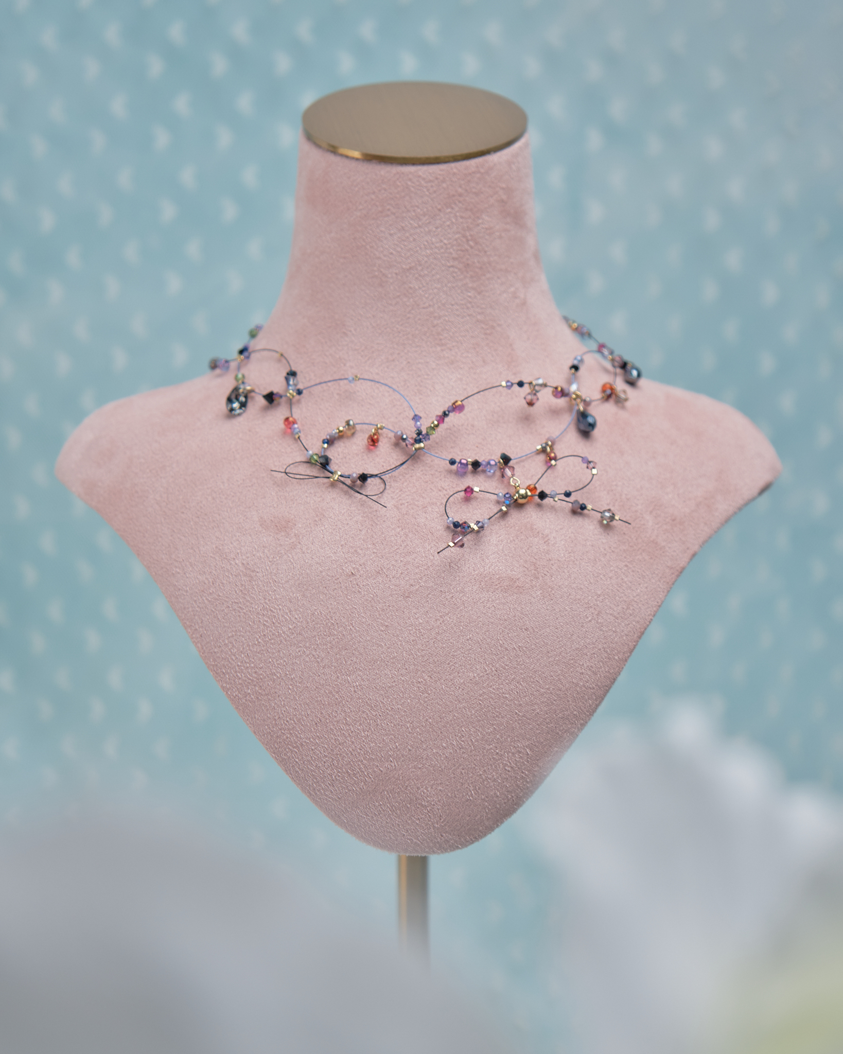 11873 明豔女孩鋼線鎖骨鏈