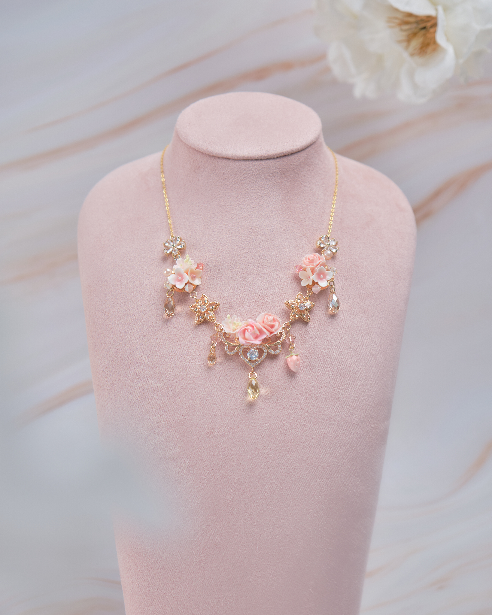 11876 優雅女孩花束鎖骨鏈