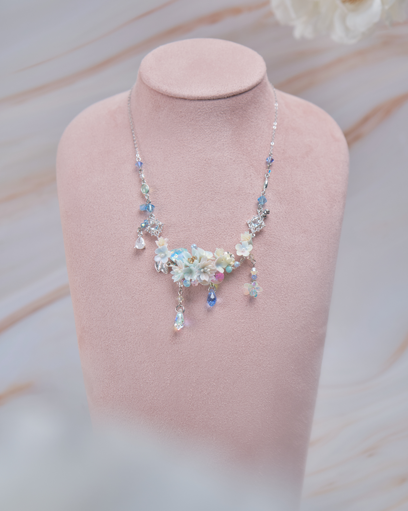 11877 優雅女孩花束鎖骨鏈