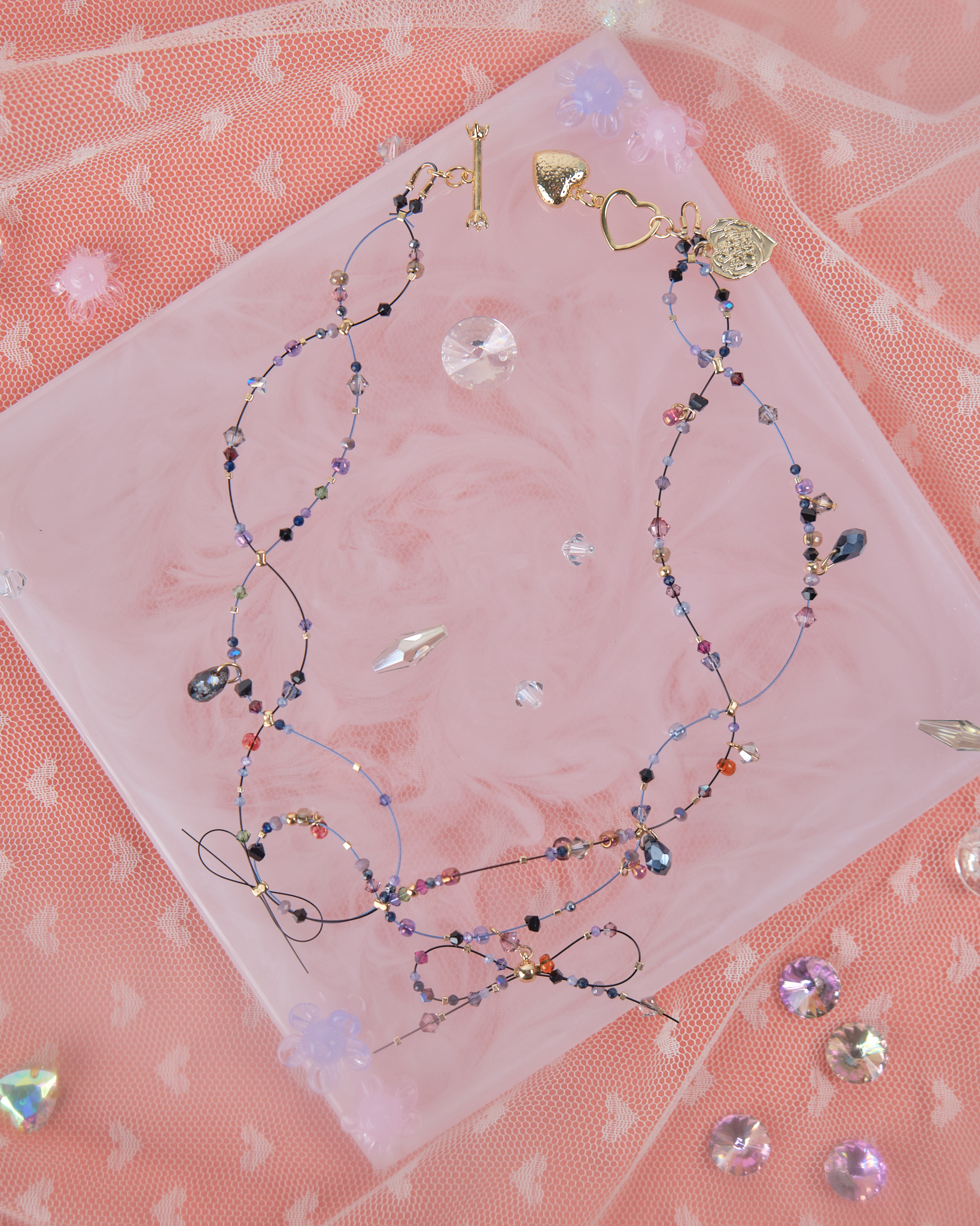 11873 明豔女孩鋼線鎖骨鏈