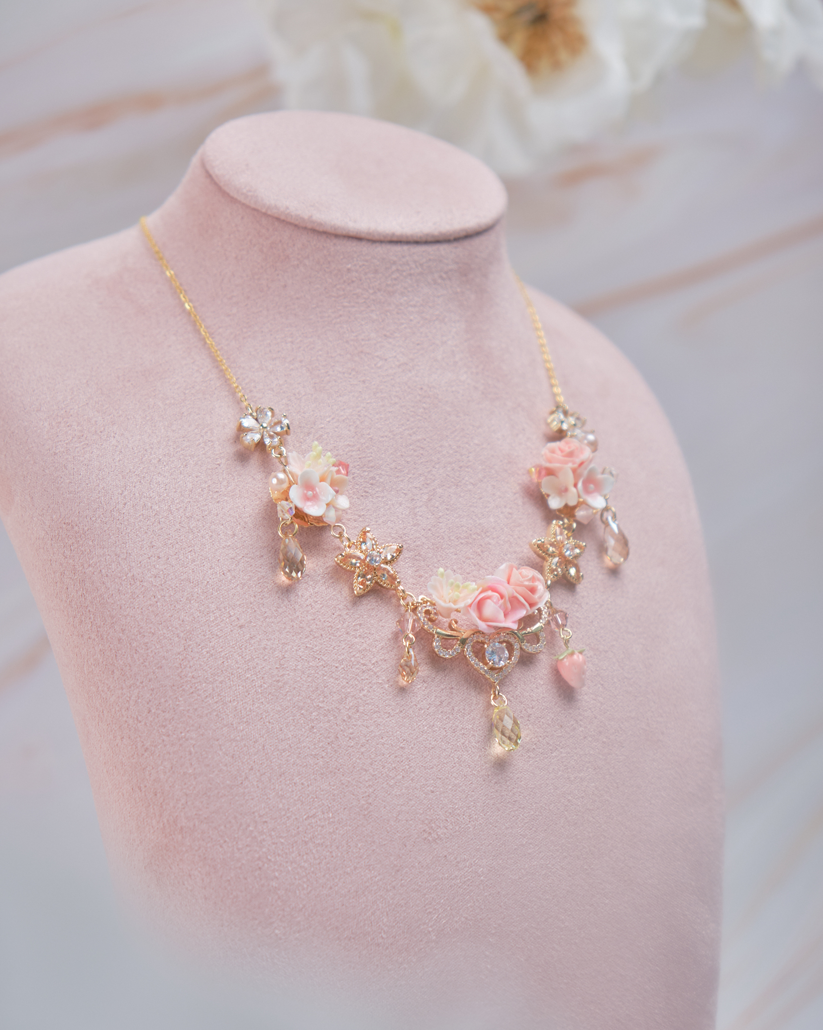 11876 優雅女孩花束鎖骨鏈