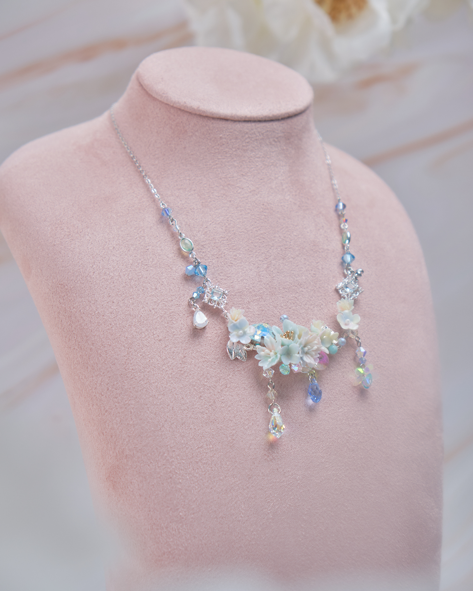 11877 優雅女孩花束鎖骨鏈