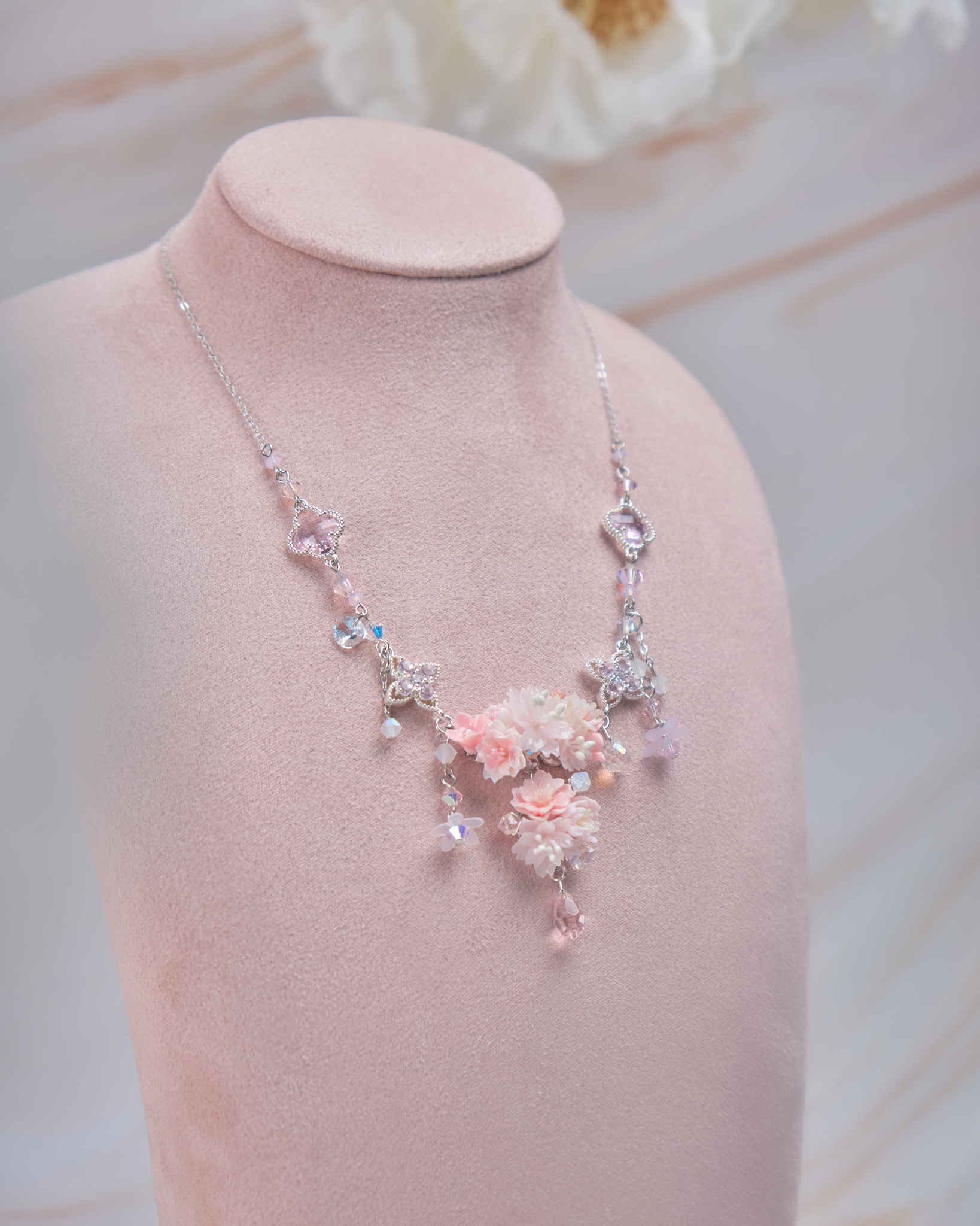 11879 優雅女孩花束鎖骨鏈