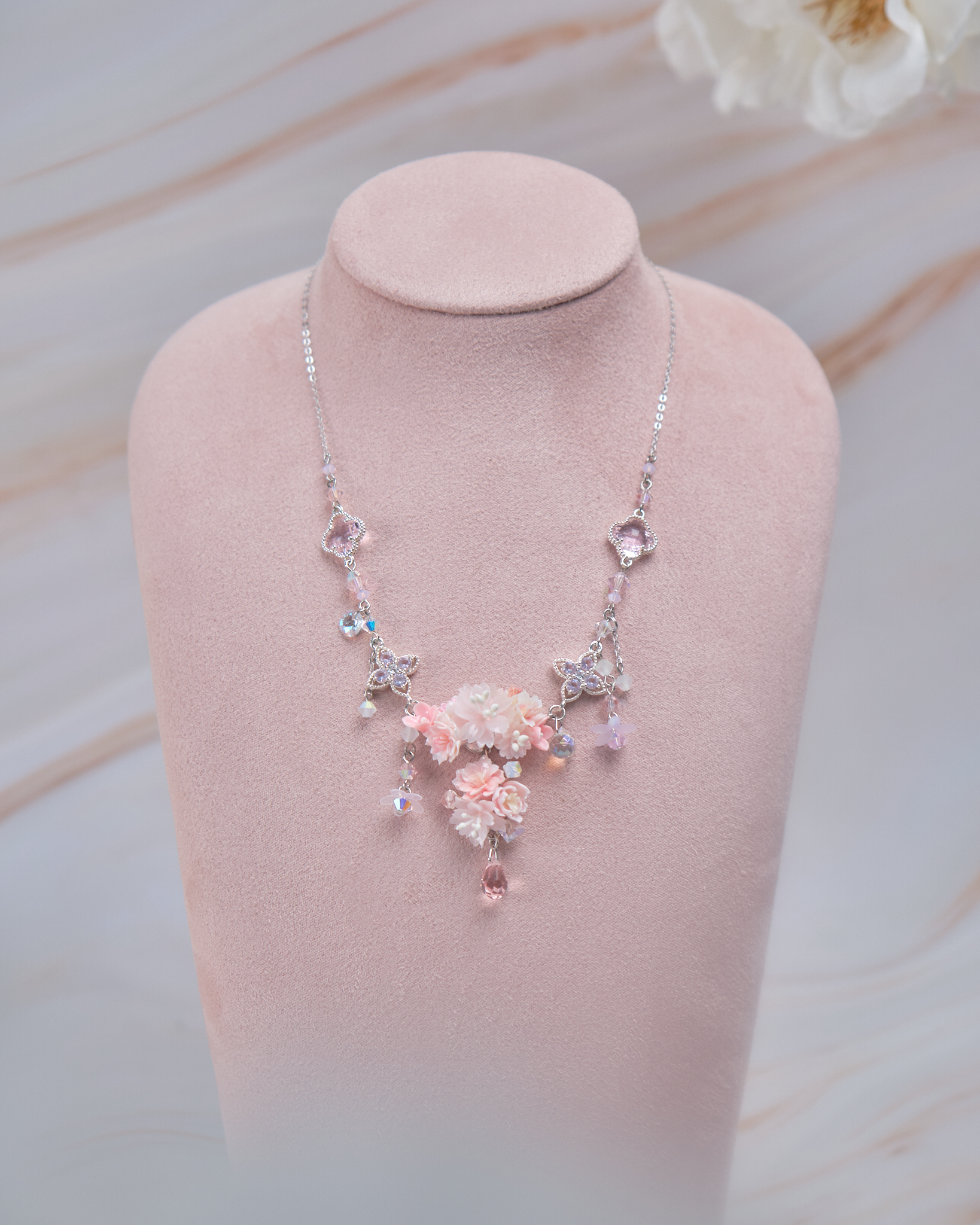 11879 優雅女孩花束鎖骨鏈