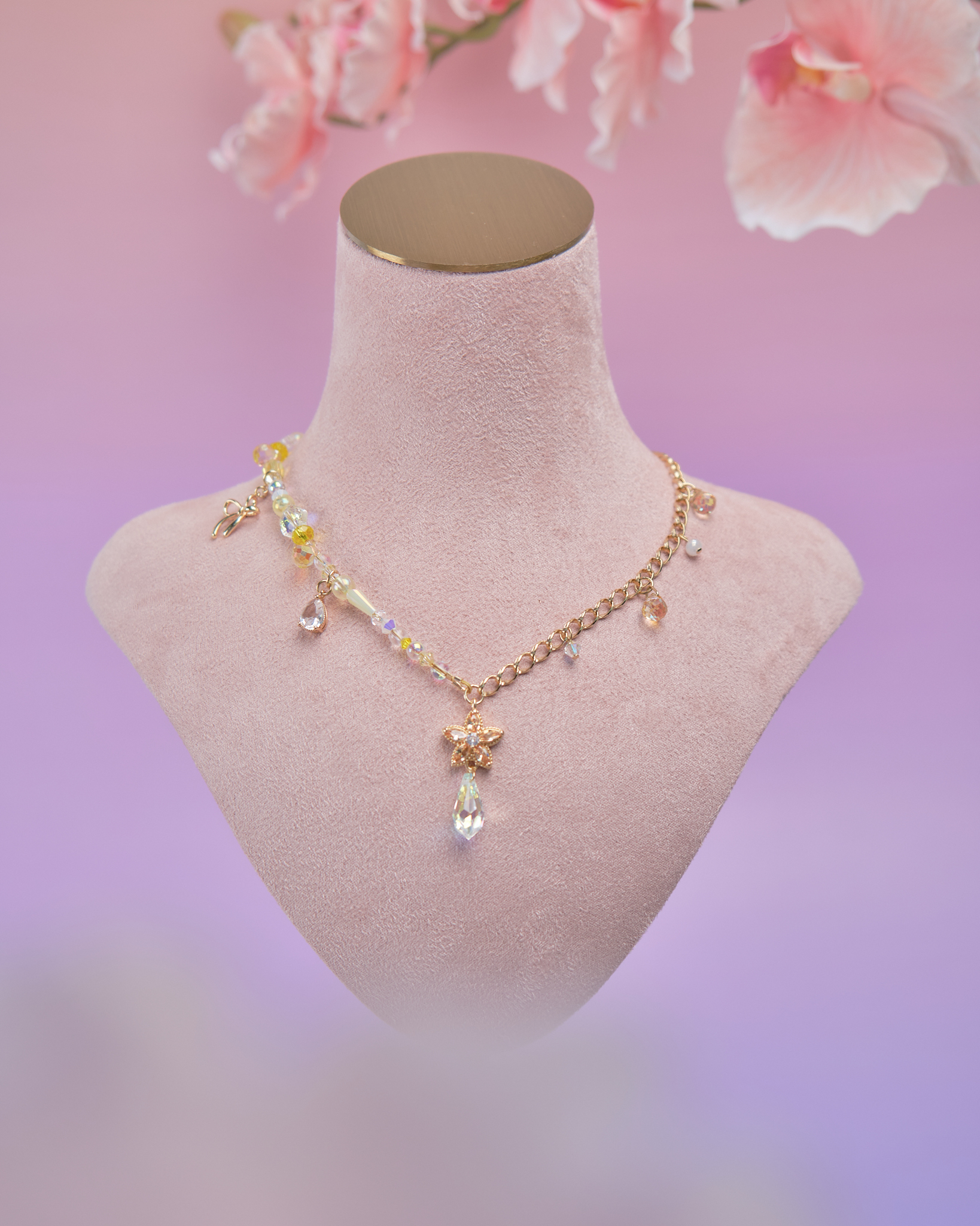 11884 不對稱設計水晶鎖骨鏈
