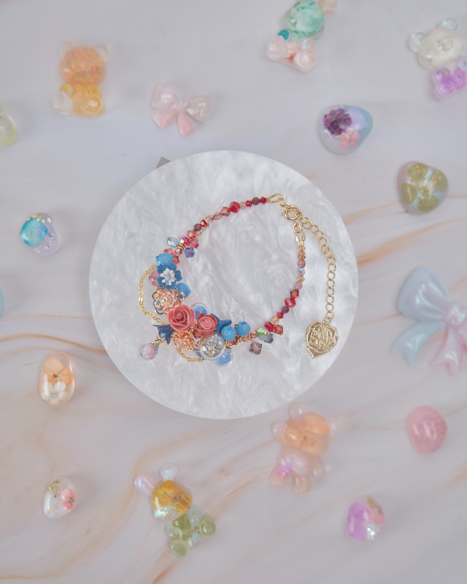 11904 泡泡浴糖果小花手鏈