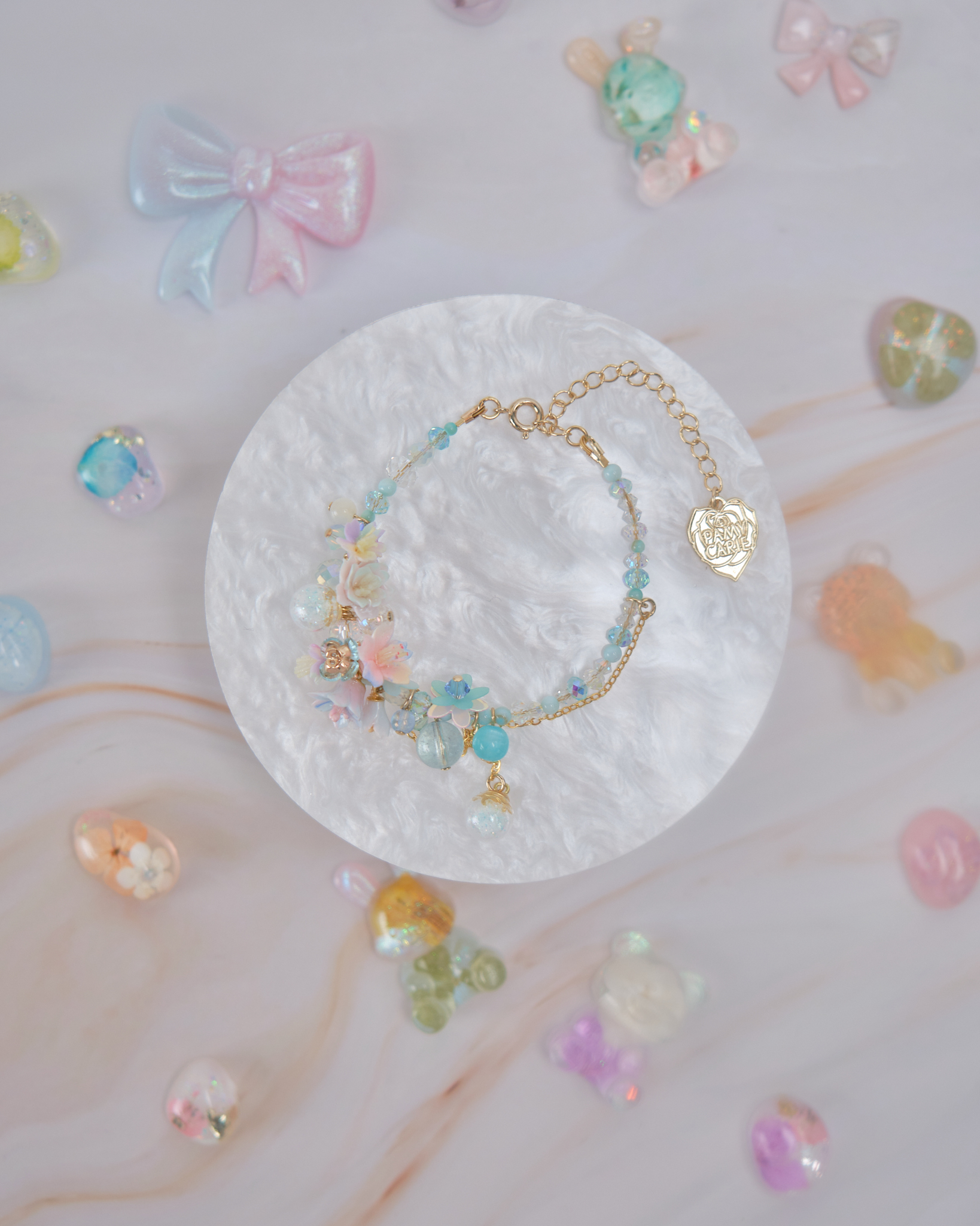 11901 泡泡浴糖果小花手鏈