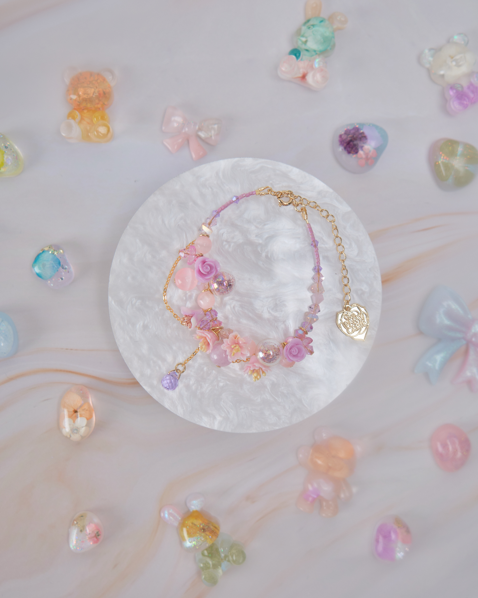 11902 泡泡浴糖果小花手鏈