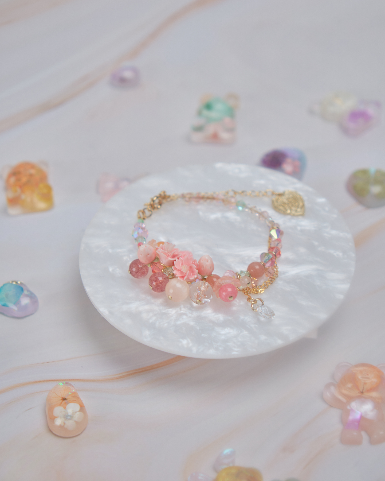 11903 泡泡浴糖果小花手鏈