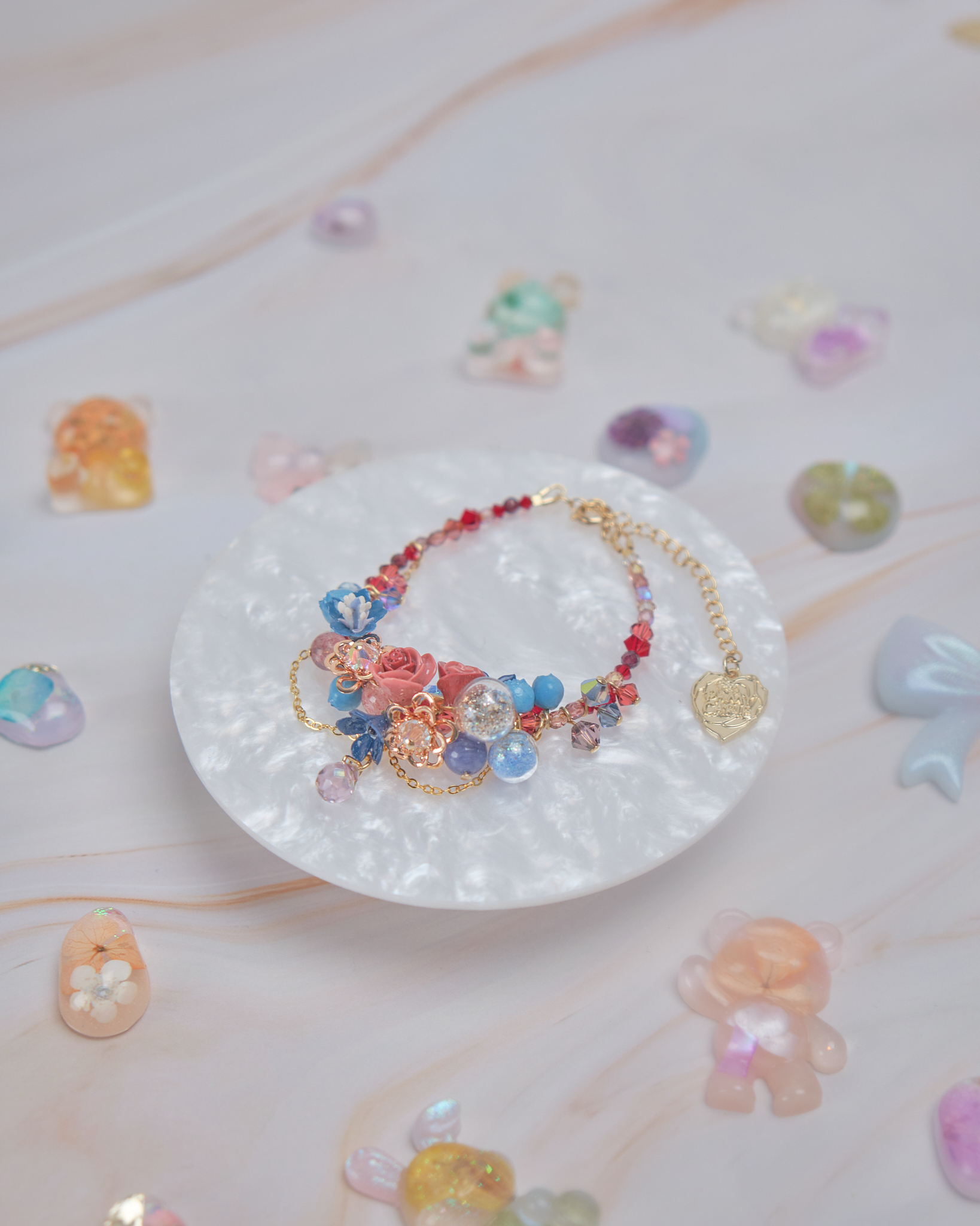 11904 泡泡浴糖果小花手鏈