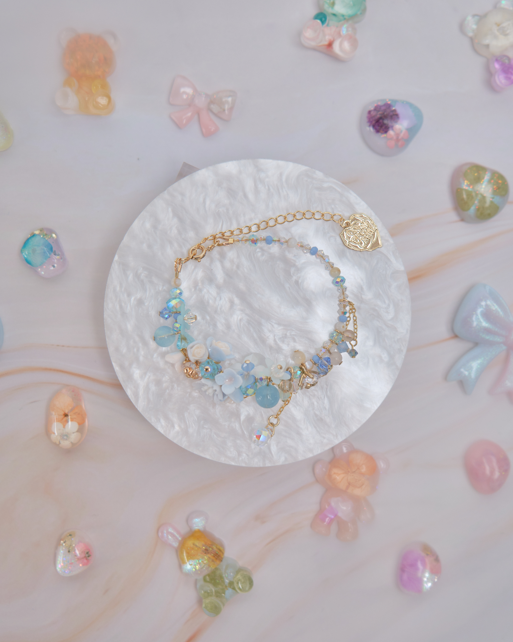 11905 泡泡浴糖果小花手鏈