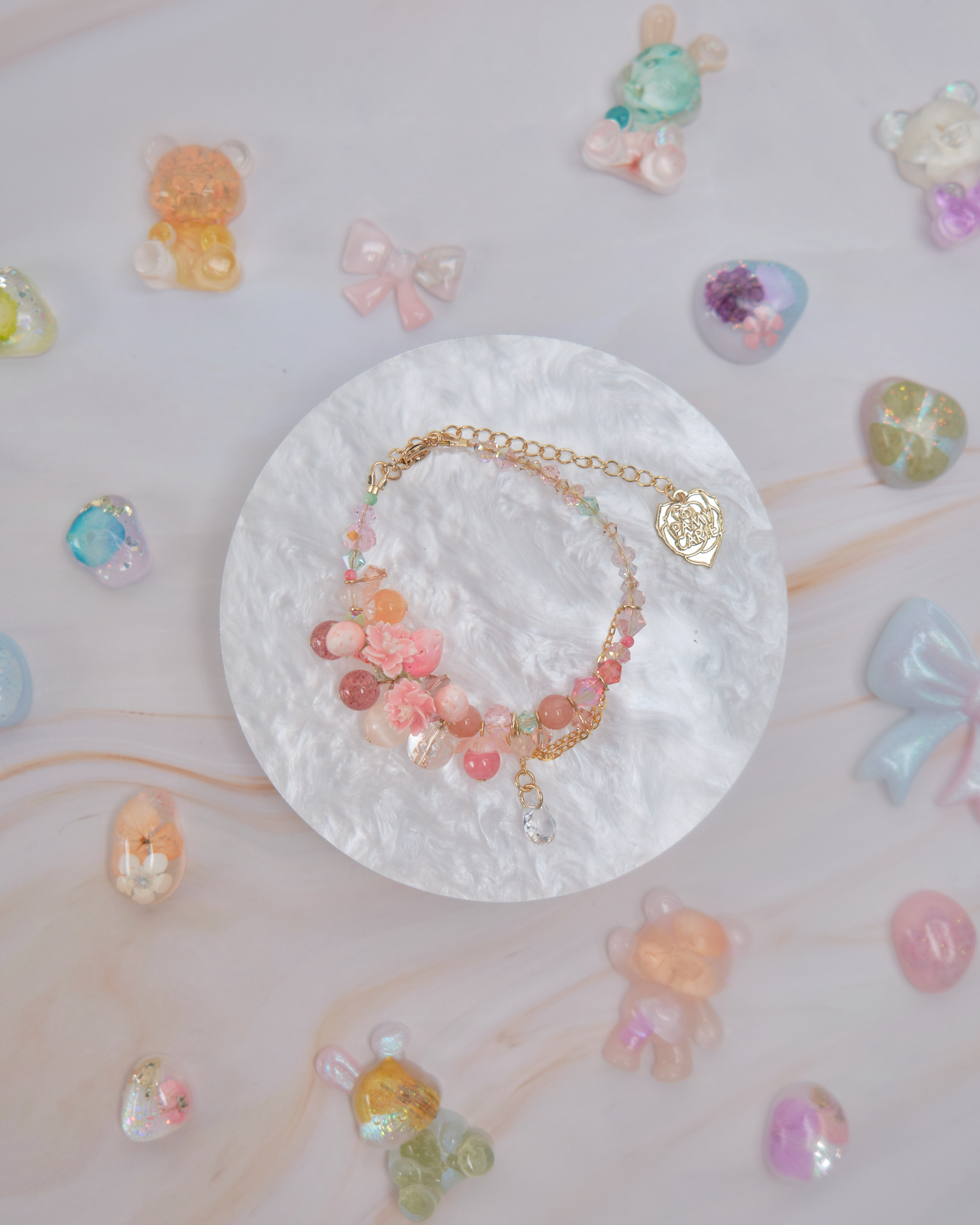 11903 泡泡浴糖果小花手鏈