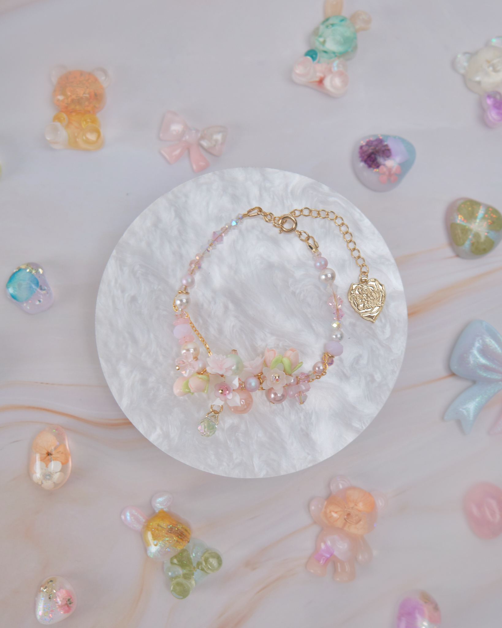 11906 泡泡浴糖果小花手鏈