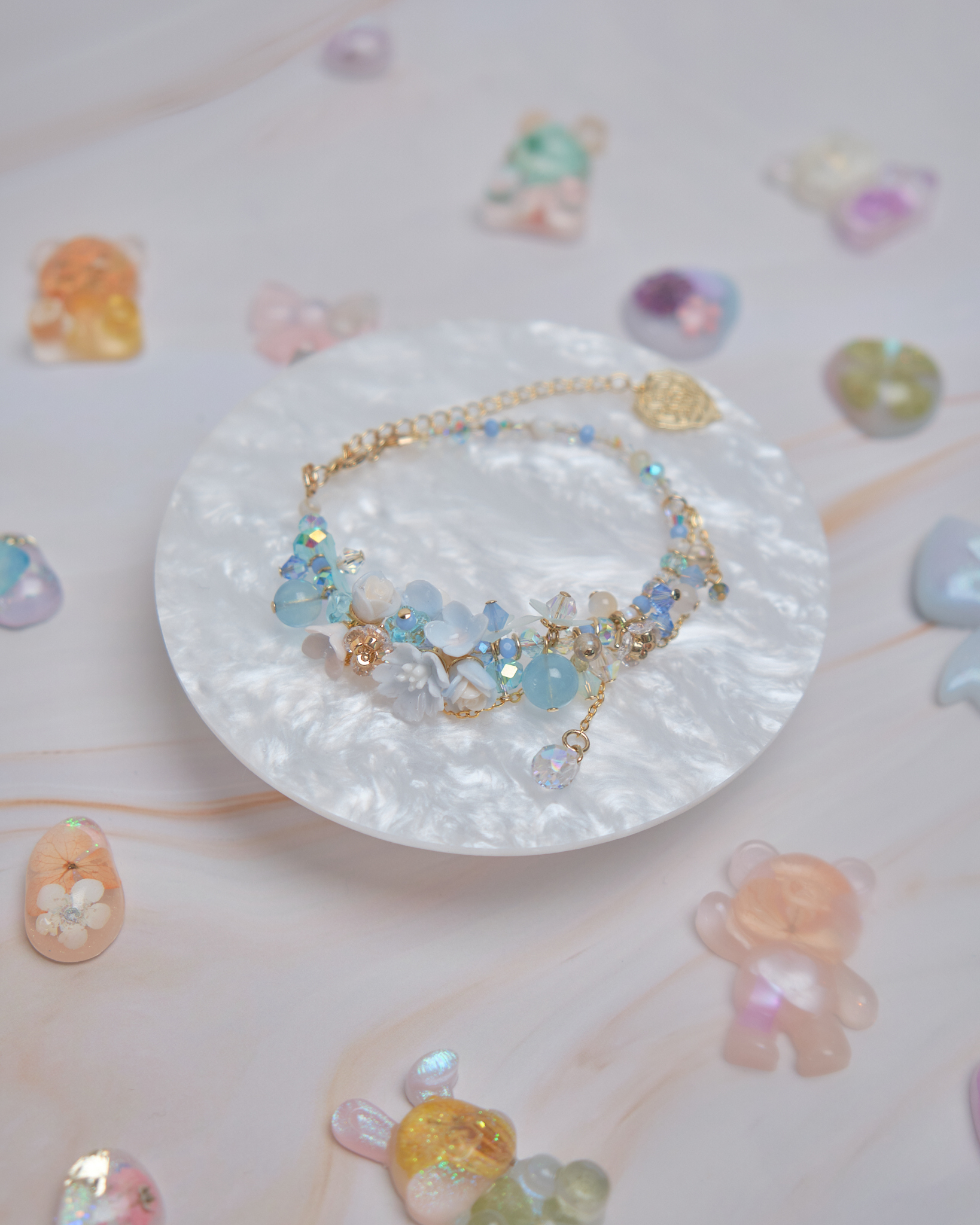 11905 泡泡浴糖果小花手鏈