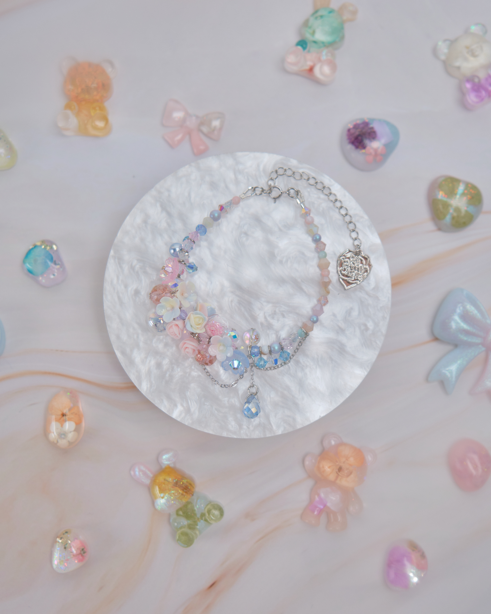 11907 泡泡浴糖果小花手鏈