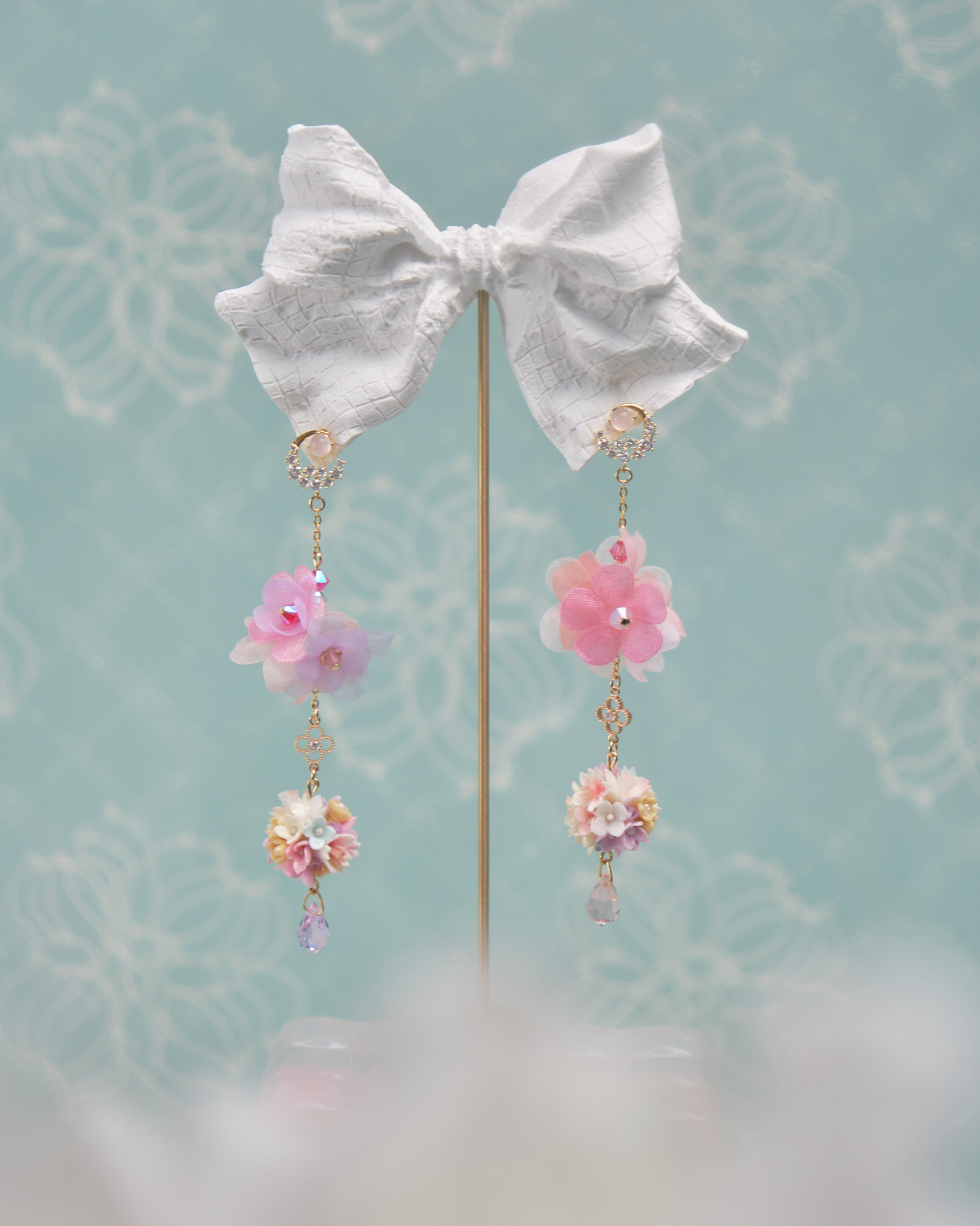 11792 春日迷你花球S925耳環