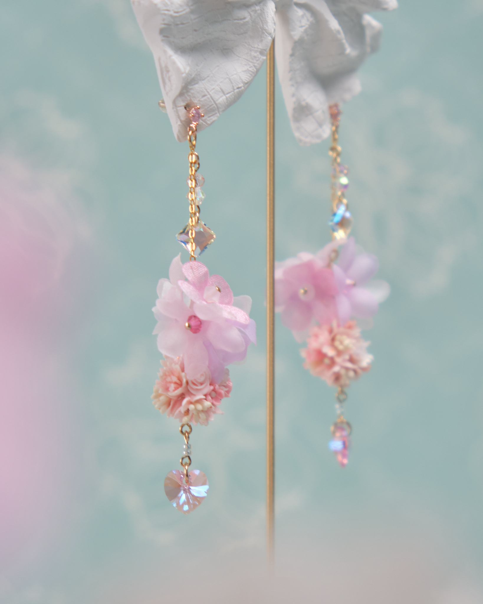 11795 春日迷你花球S925耳環