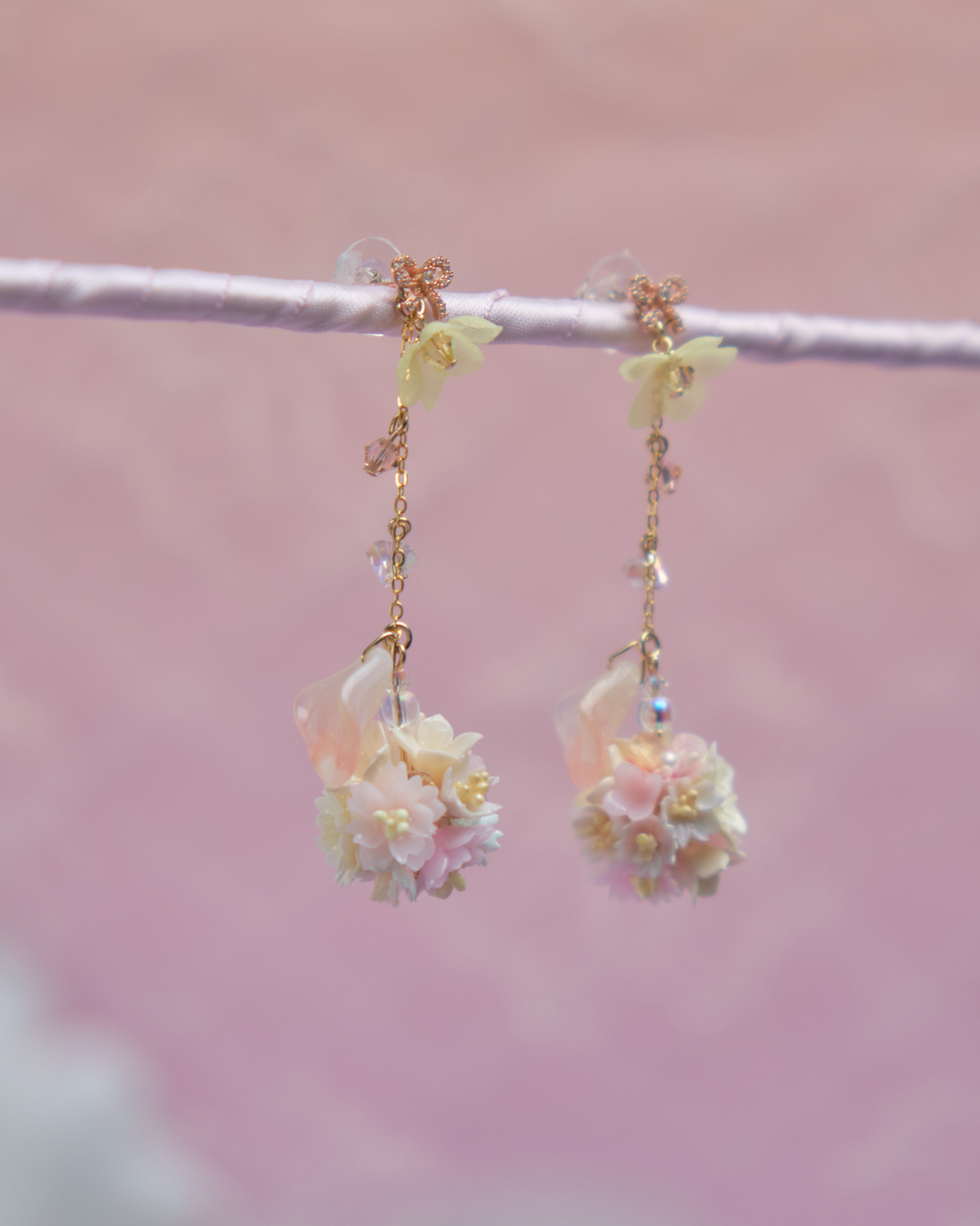 11814 春日花球S925兩用耳環