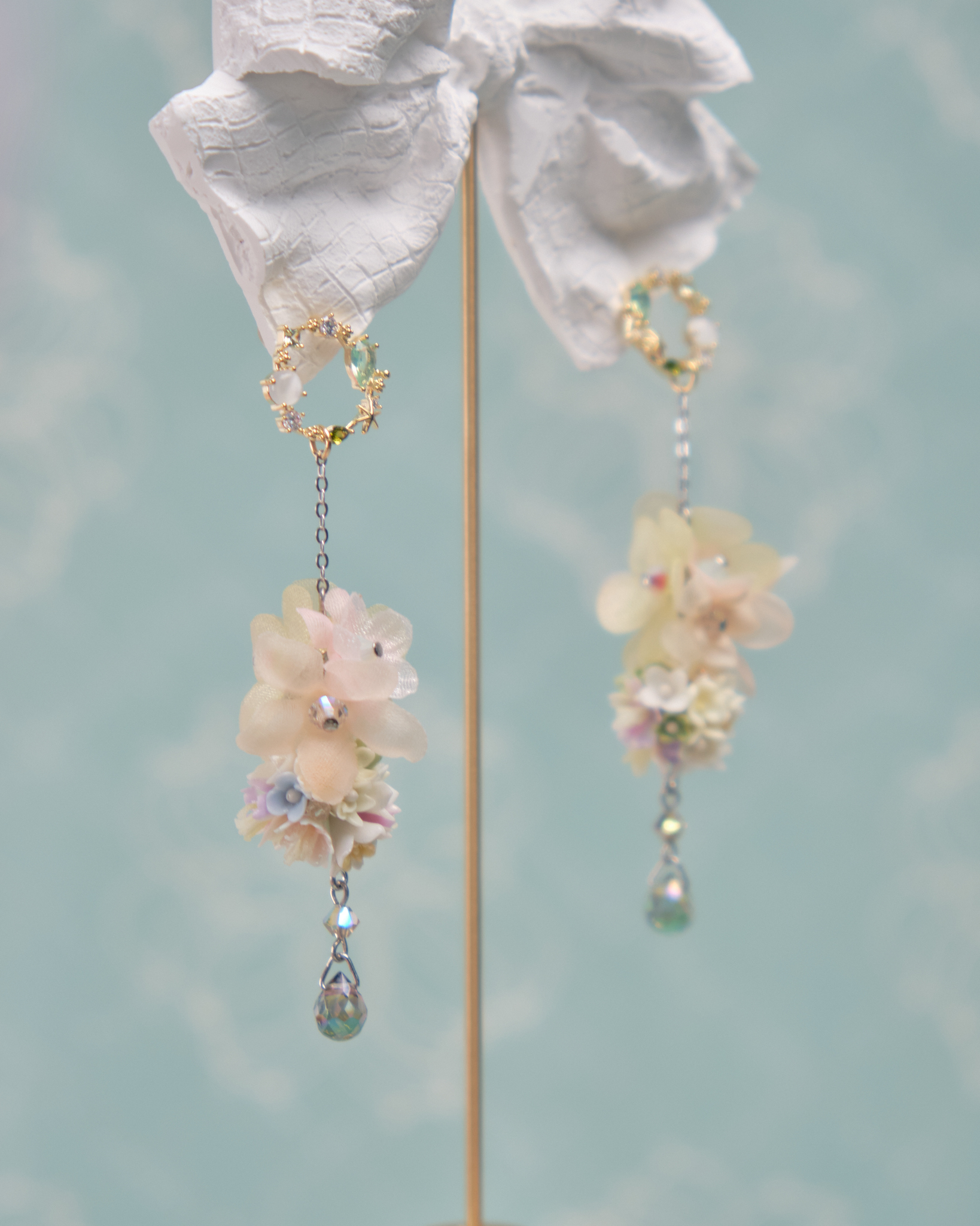 11794 春日迷你花球S925耳環