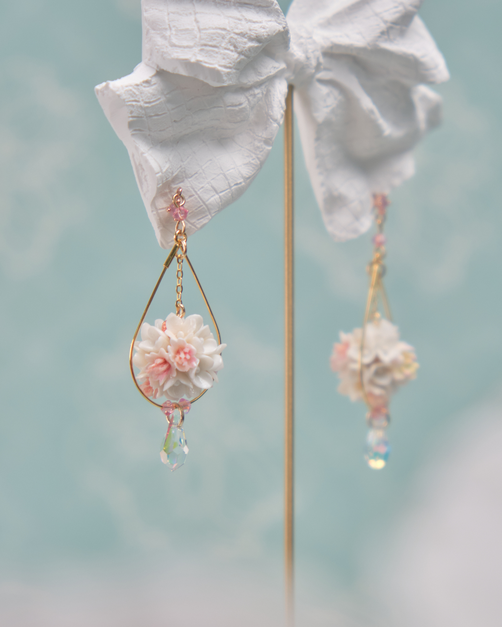 11799 春日迷你花球S925耳環