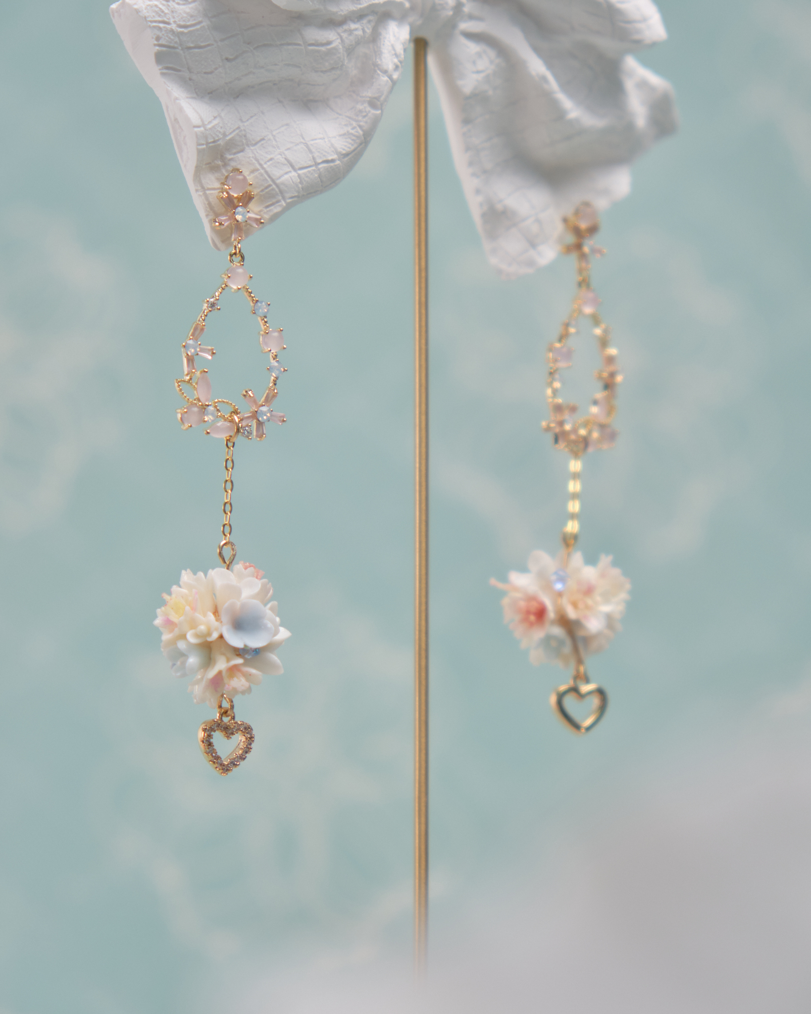 11797 春日迷你花球S925耳環