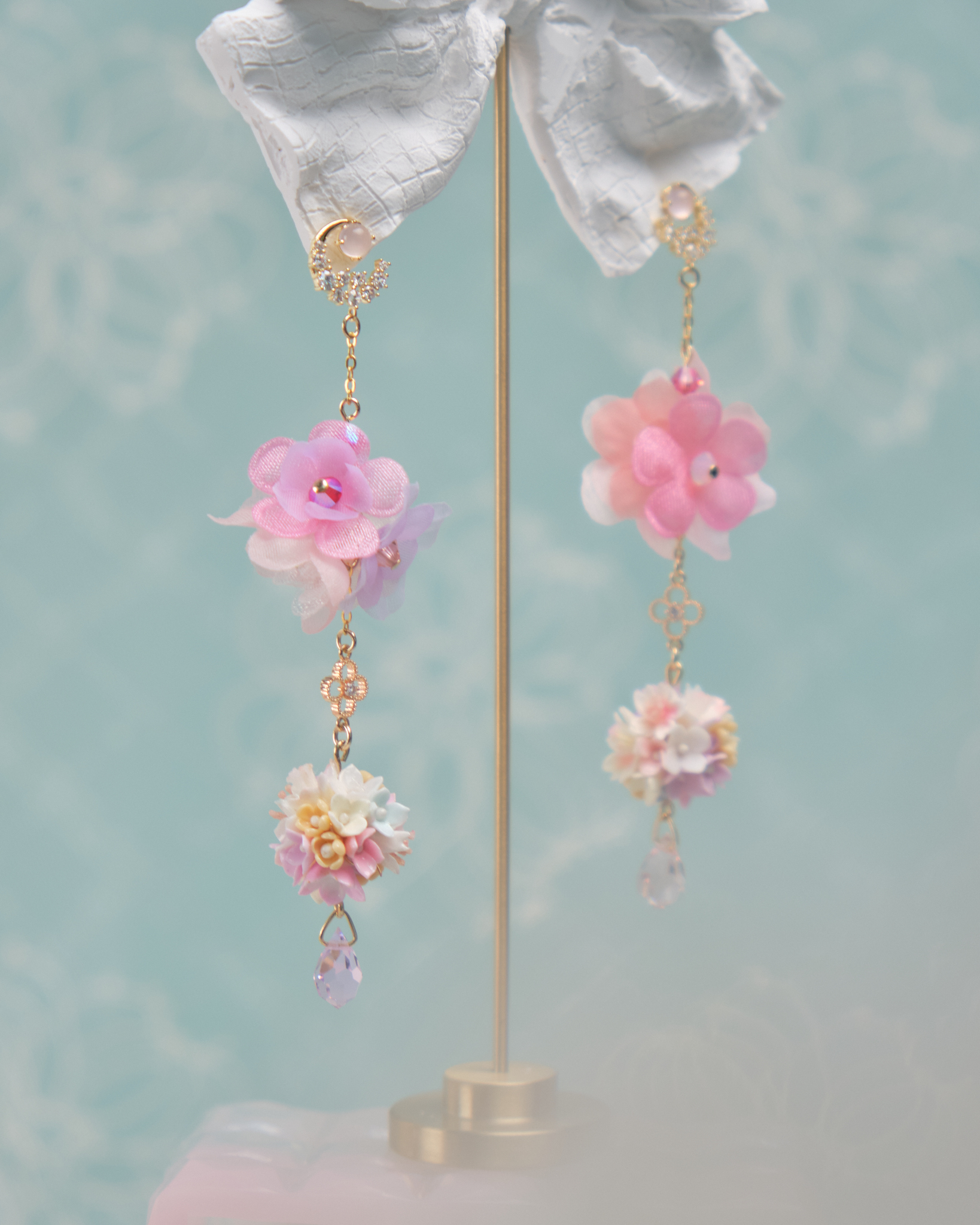 11792 春日迷你花球S925耳環