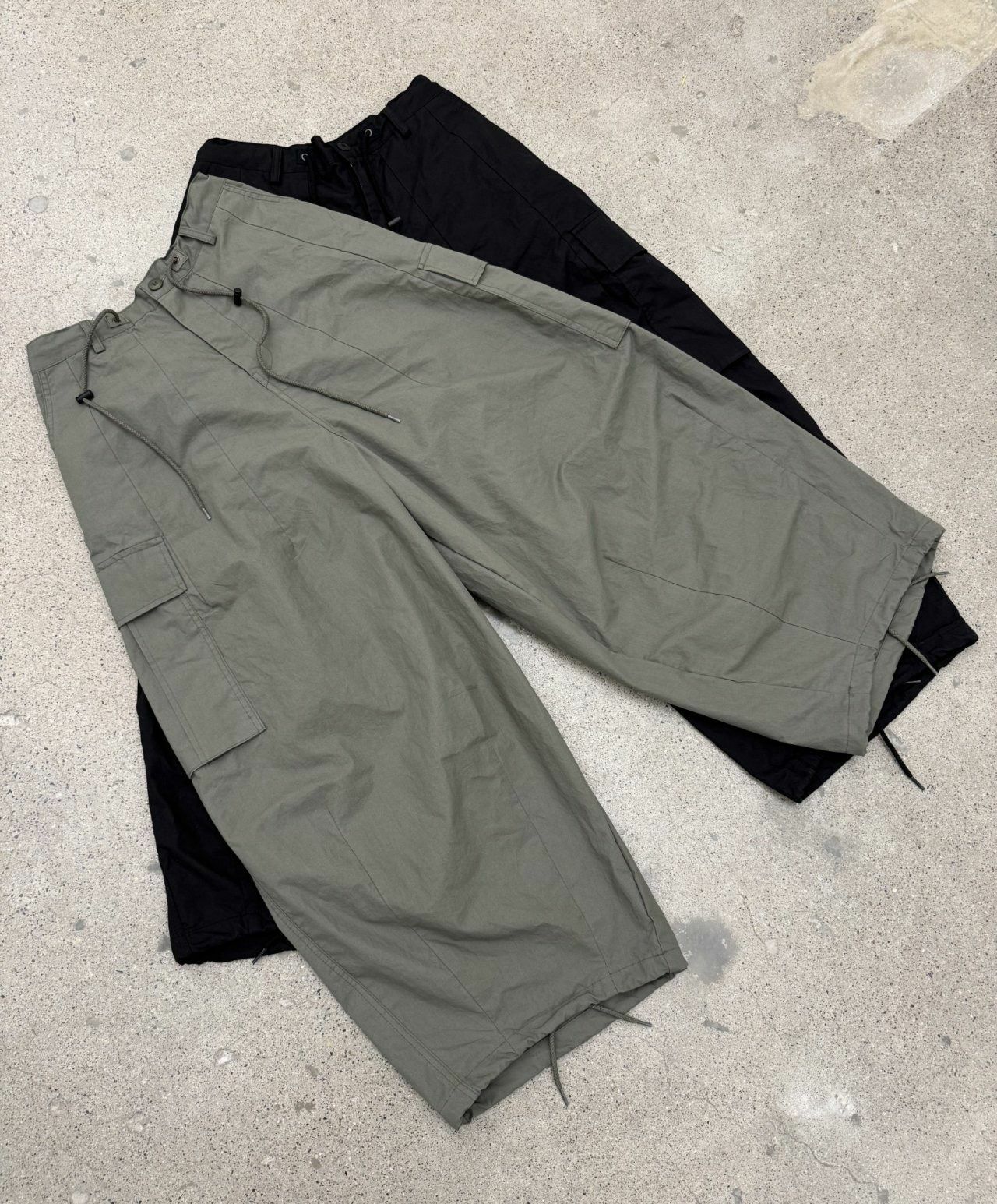 淨色可束腳工裝鬆身褲 FARMERS-066P