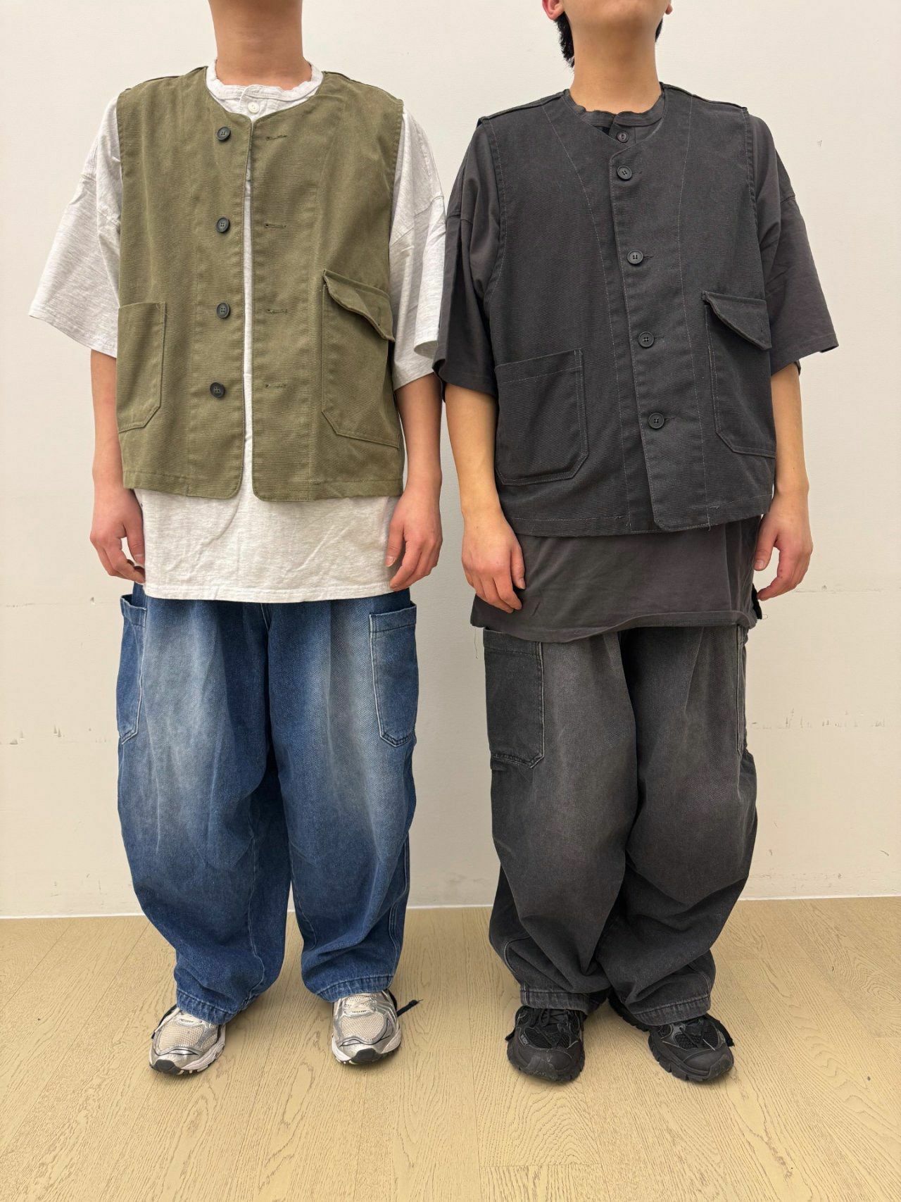 淨色開胸背心褸 FARMERS-067V