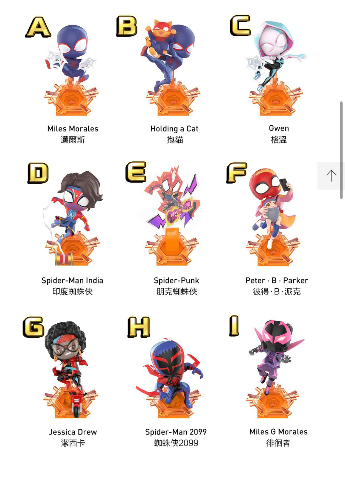 POPMART 新品漫威蜘蛛俠縱橫宇宙系列手辦擺設 可指定