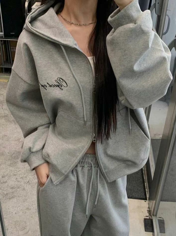 英文字連帽拉鍊外套 SCOPE-081JK