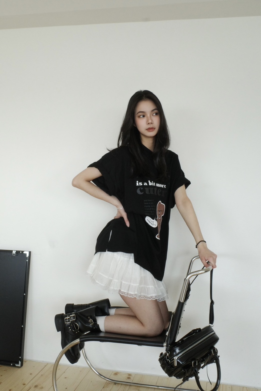 <女裝現貨💗> MA11 熊熊太撐側開叉oversize上衣 兩色