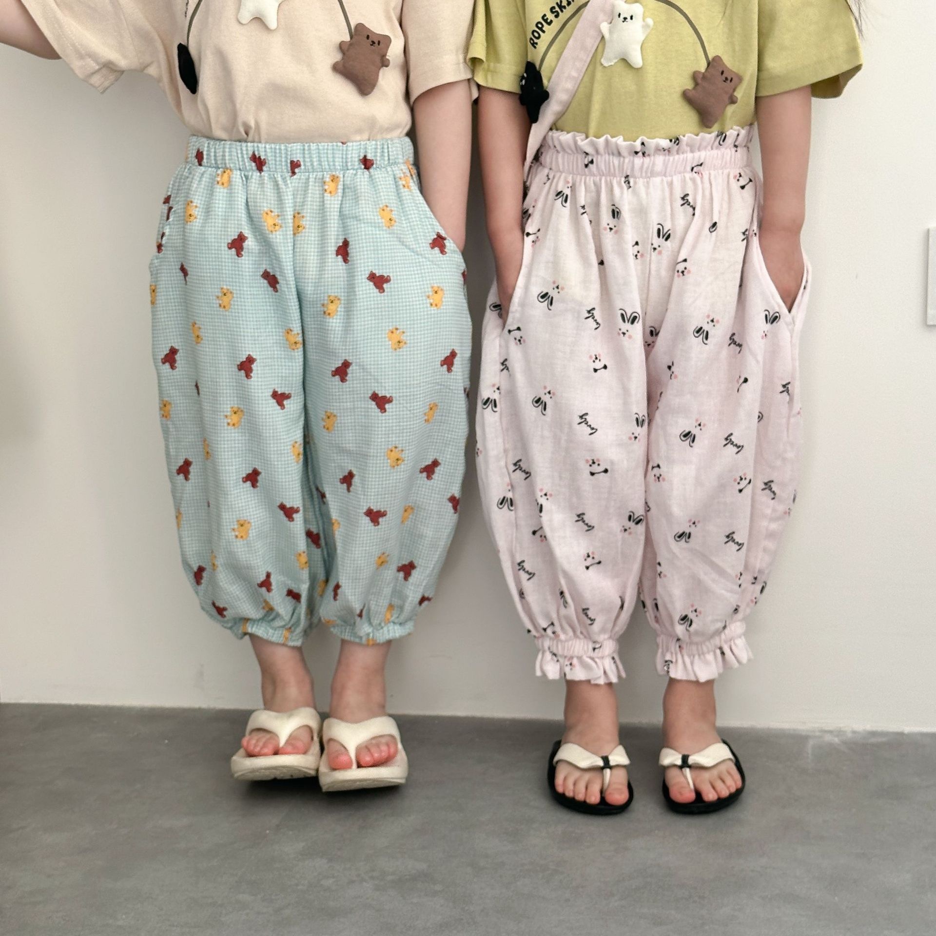 夏季小童趣棉紗防蚊褲