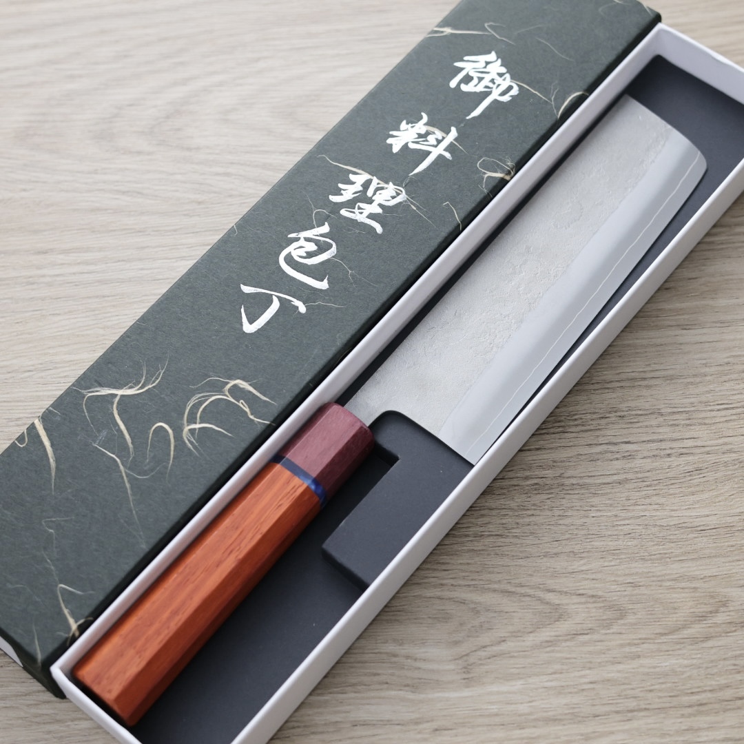 初心x吉金刃物 菜切 165mm SKD高速鋼 梨地