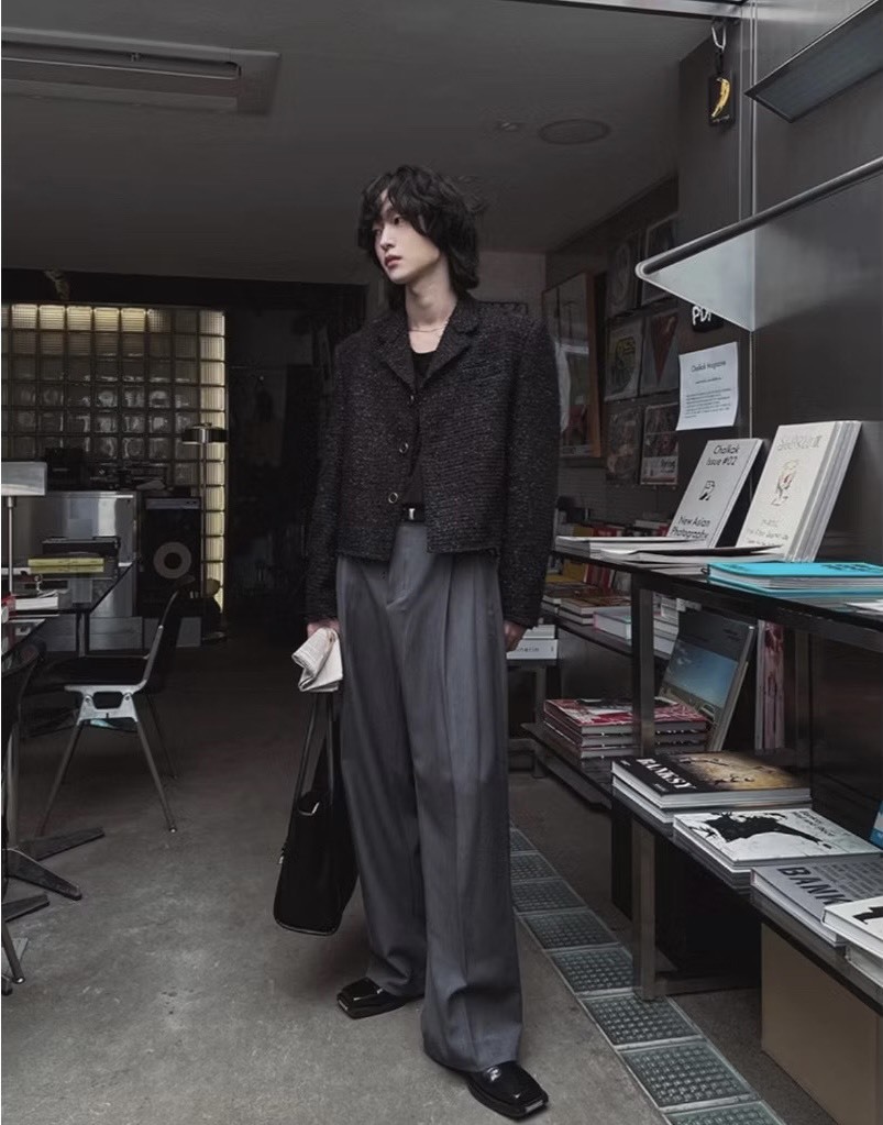 小香風短版西裝領外套