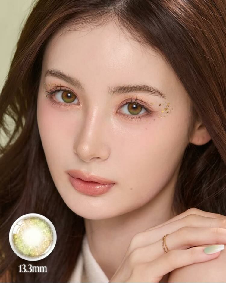 [月拋] OLENS 1 Month Fairy Charm Olive 月拋彩妝隱形眼鏡｜每盒2片