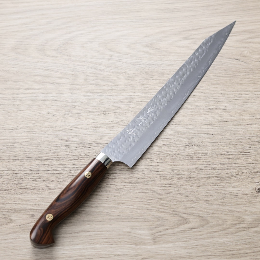 黑崎優 閃光 筋引 240mm SG2粉末HSS鋼 沙漠鐵木