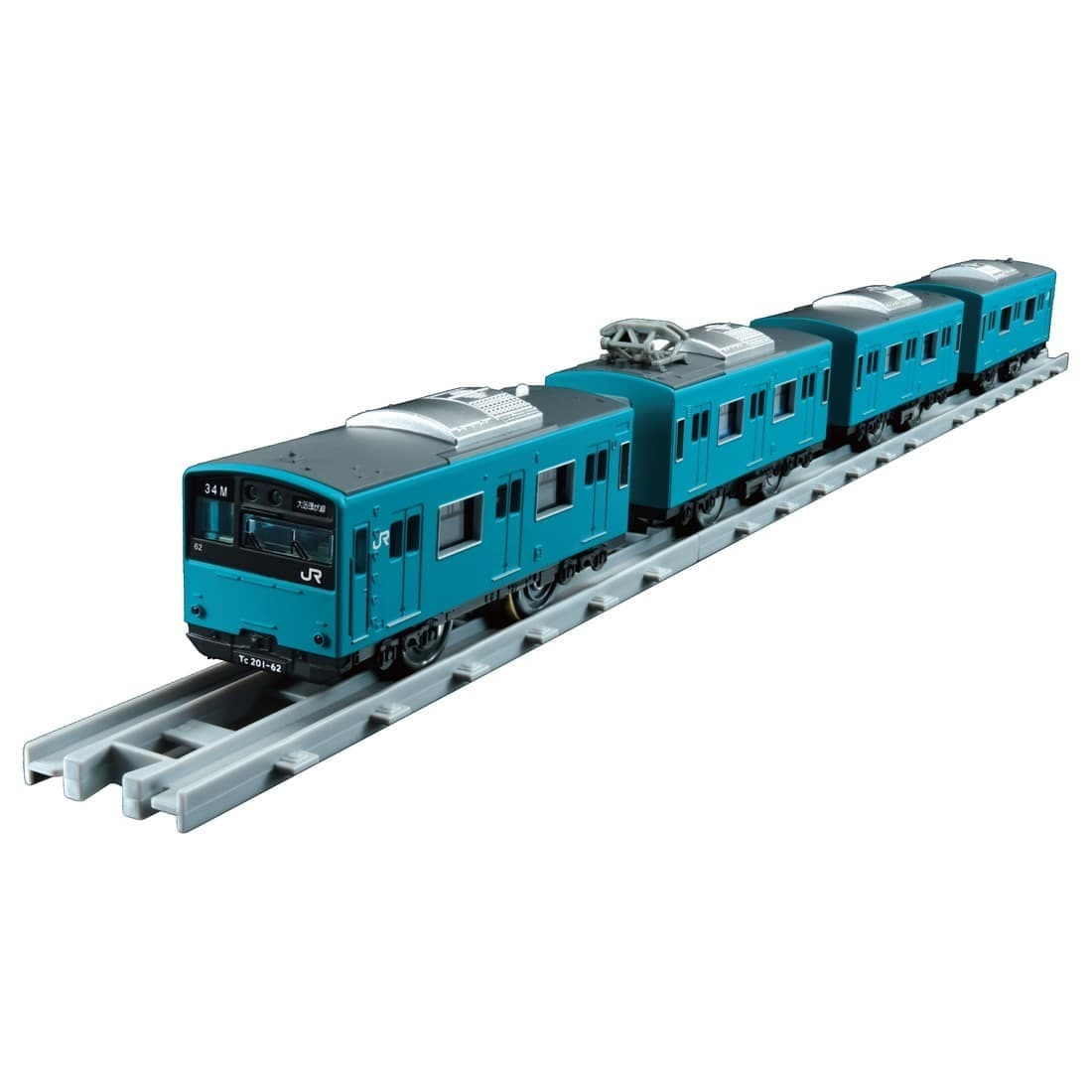 Takara Tomy Plarail Real Class 201系通勤列車（JR 西日本，天藍色）
