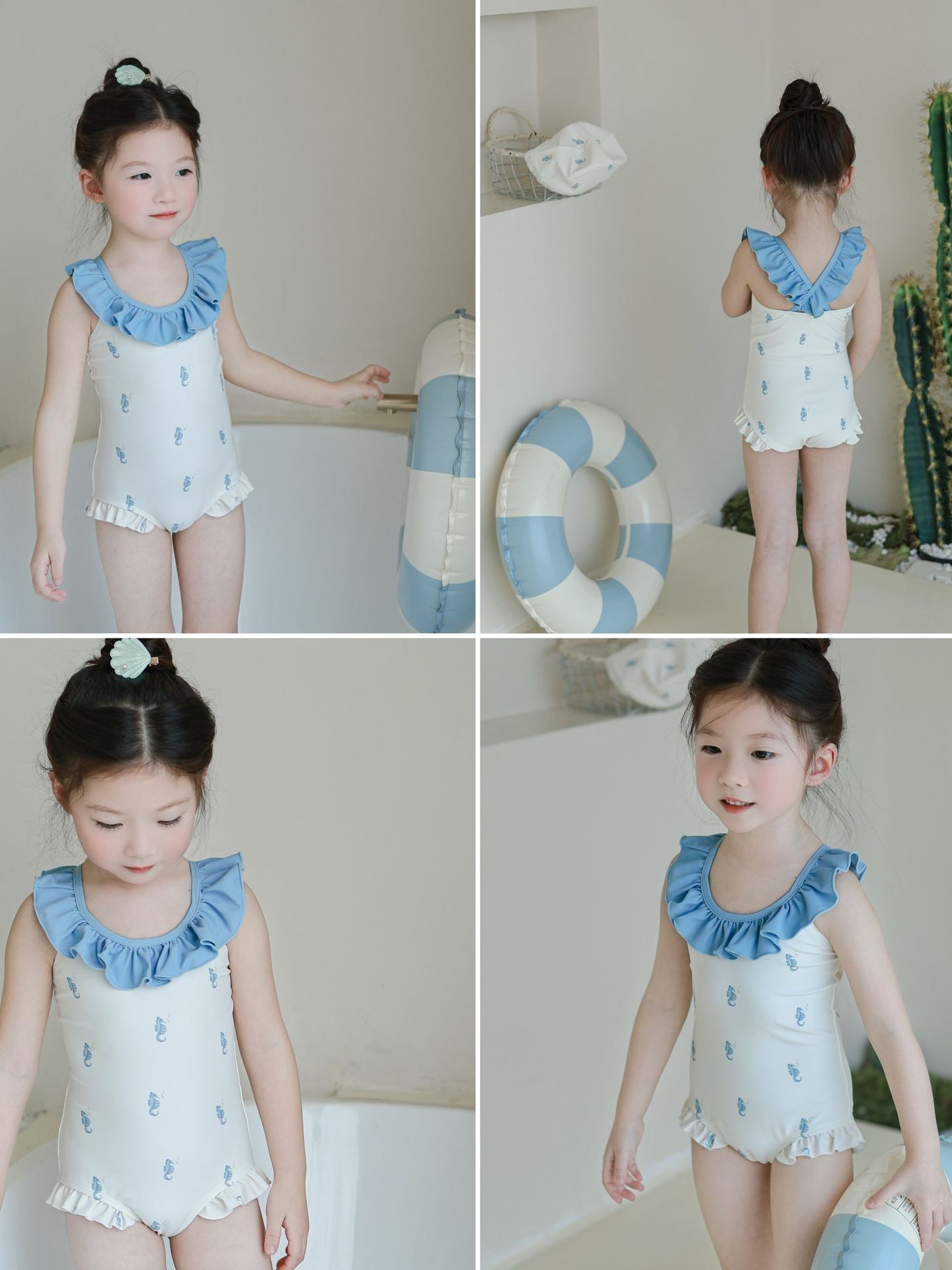 2025花邊海馬/椰子樹泳衣