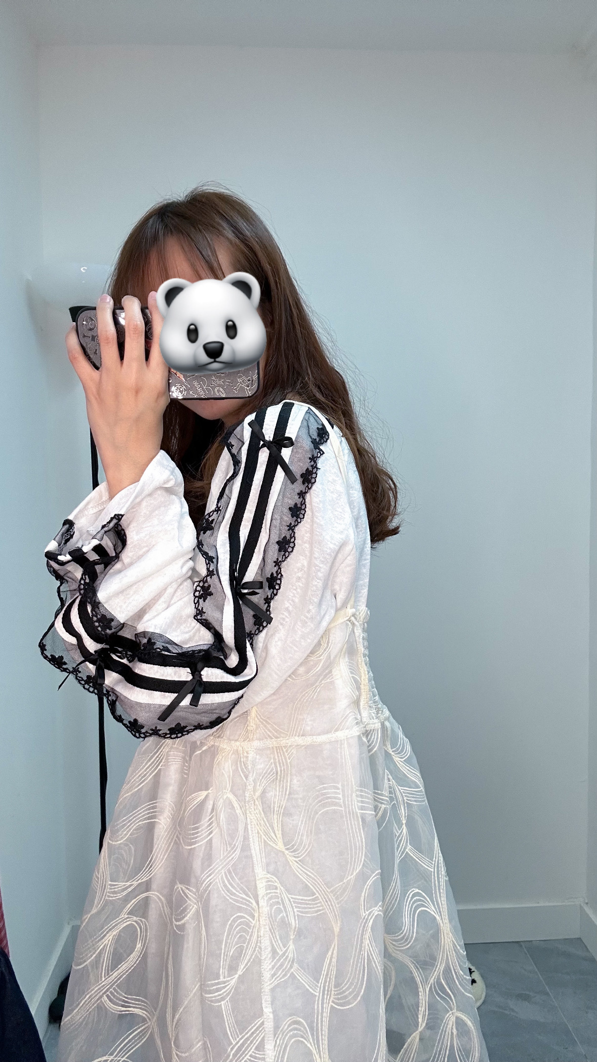 花邊手袖oversize tee