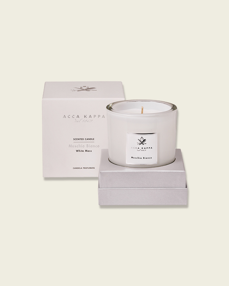 White Moss Scented Candle 180g｜ACCA KAPPA｜Made in Italy