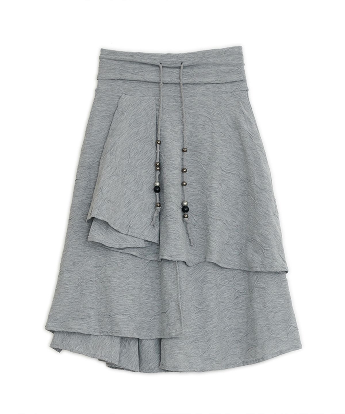 hug your skin☆Star flayered midi skirt Star flayered midi skirt (Black) - hug your skin | 60