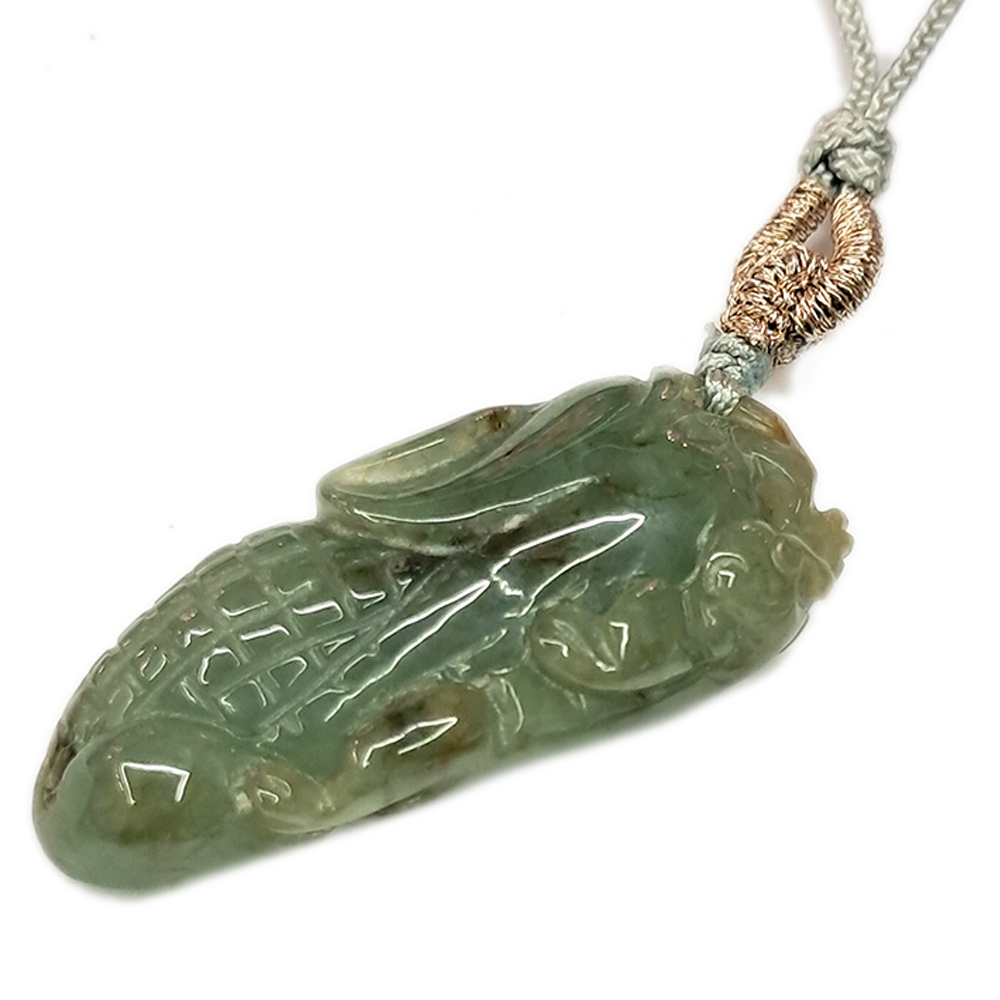 豐收玉米油青玉珮 中國結項鍊【十方】134066