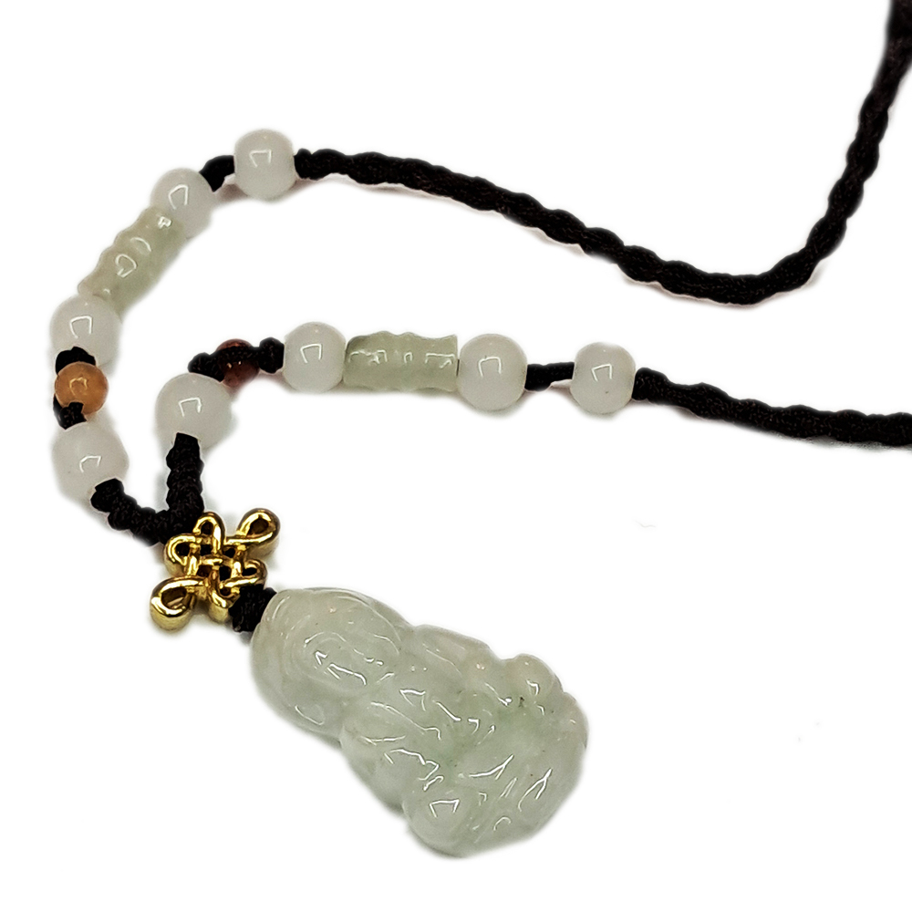 金吉祥&觀音微型玉佩中國結項鍊【十方】135037