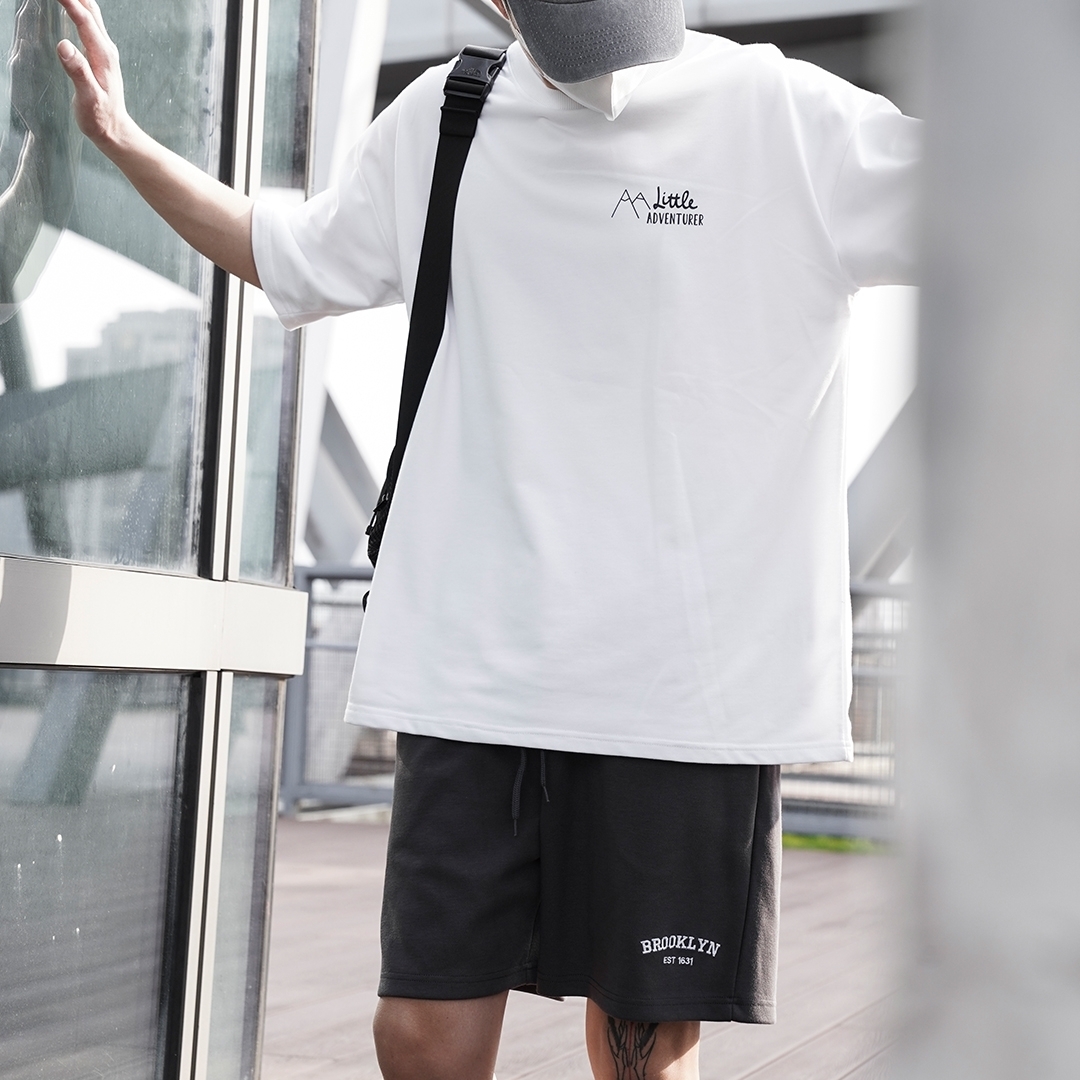 『RB』布魯克林電繡 棉短褲